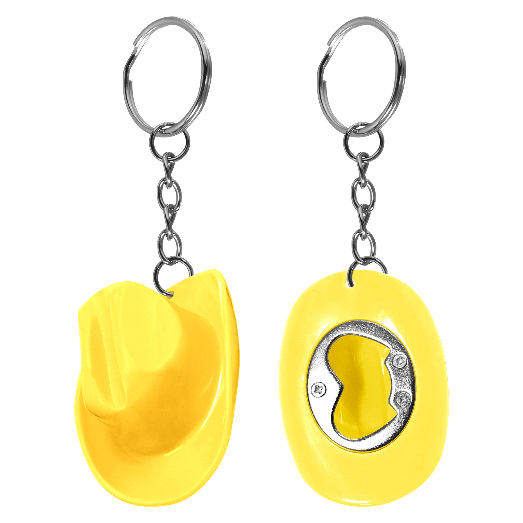 ABS Cowboy Hat Bottle Opener Keychain 9