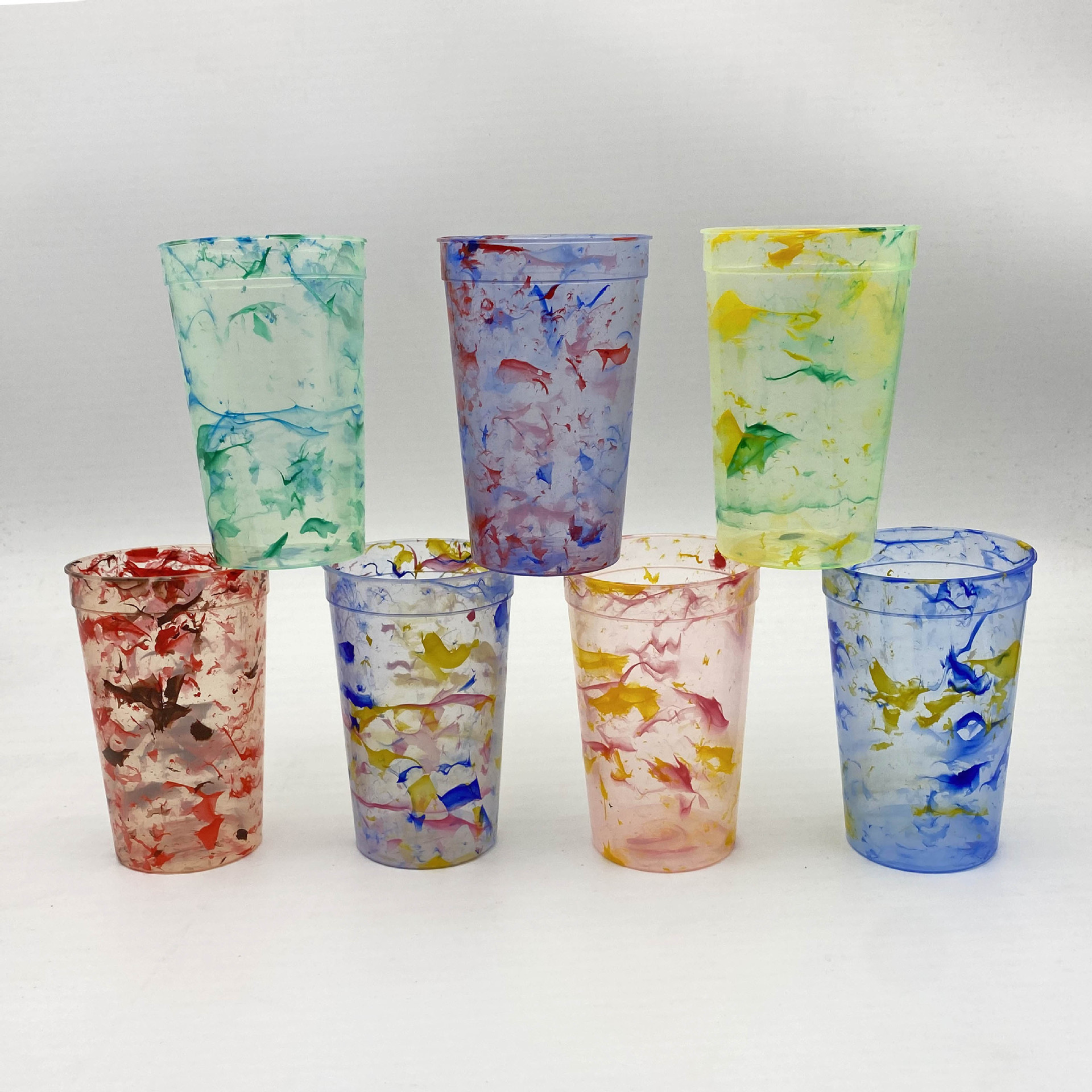 16oz. Plastic Stadium Cup (Flow pattern) 2