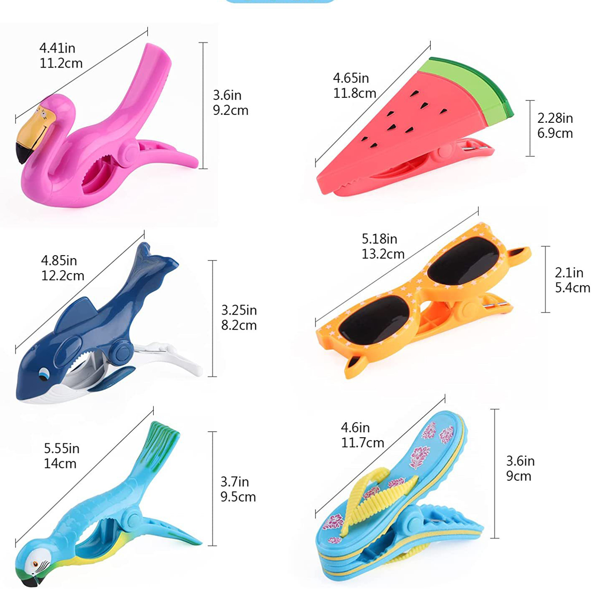 Flamingo Beach Chair Clips 2
