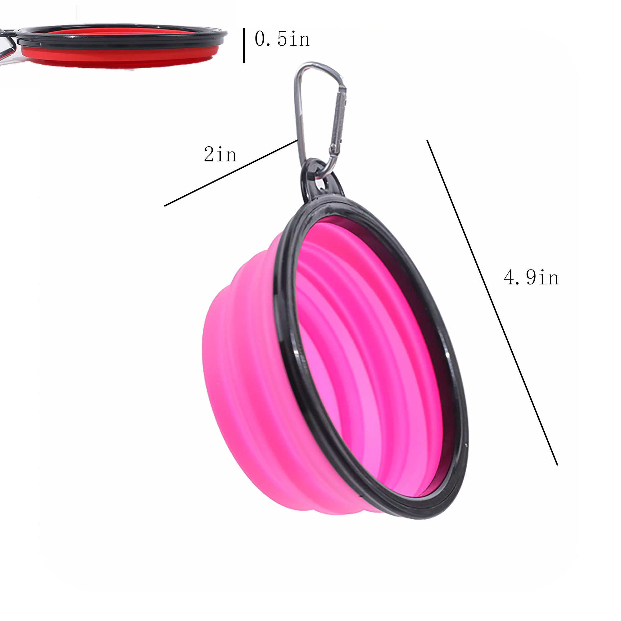Portable Foldable TPE Dog Bowl 3