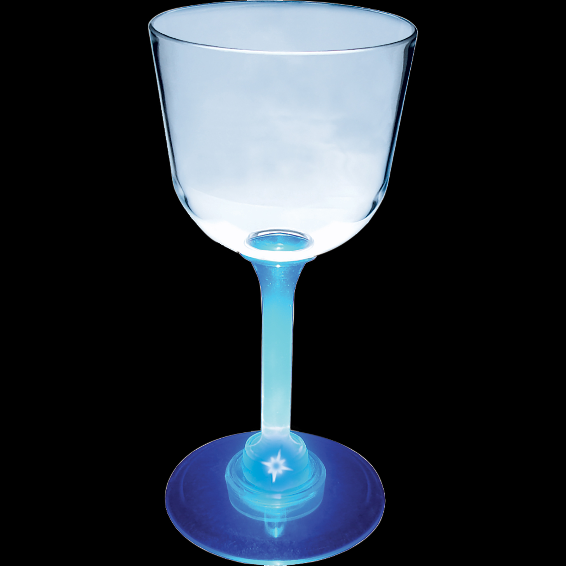 7oz Light Up Standard Stem Plastic Wine Glass
