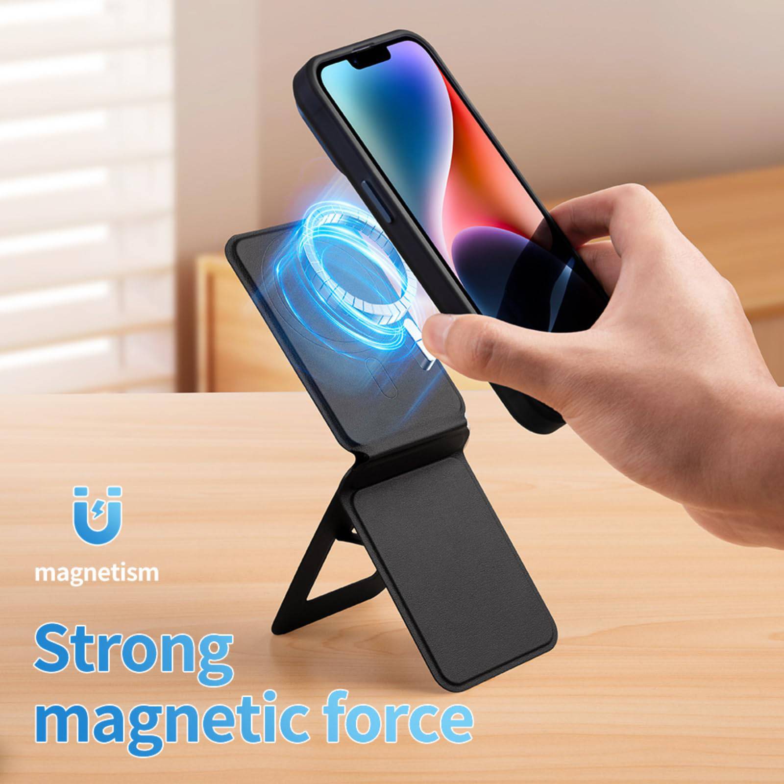 Multi functional magnetic lazy selfie triangle stand 5