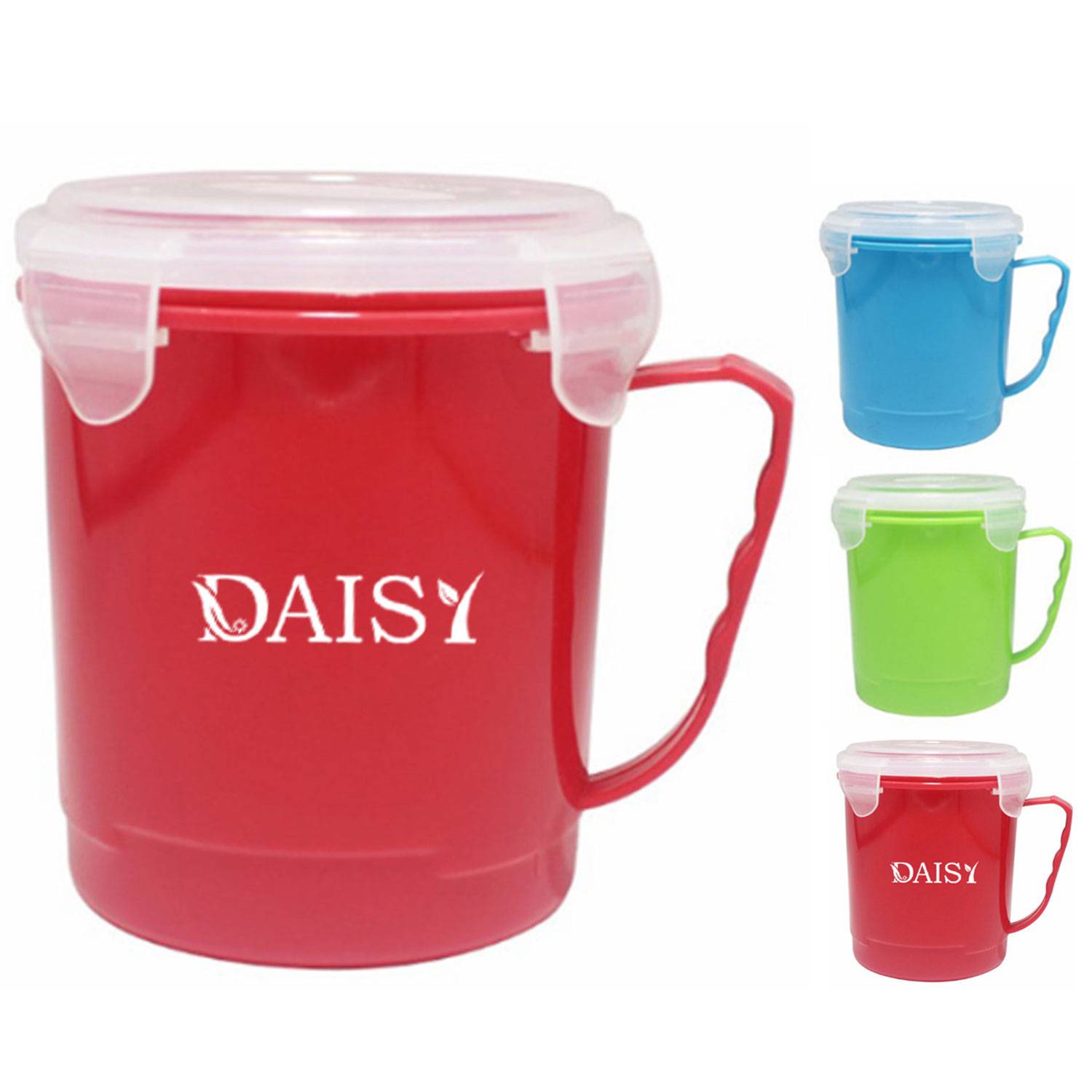 22oz Plastic Microwaveable Soup Mug 2