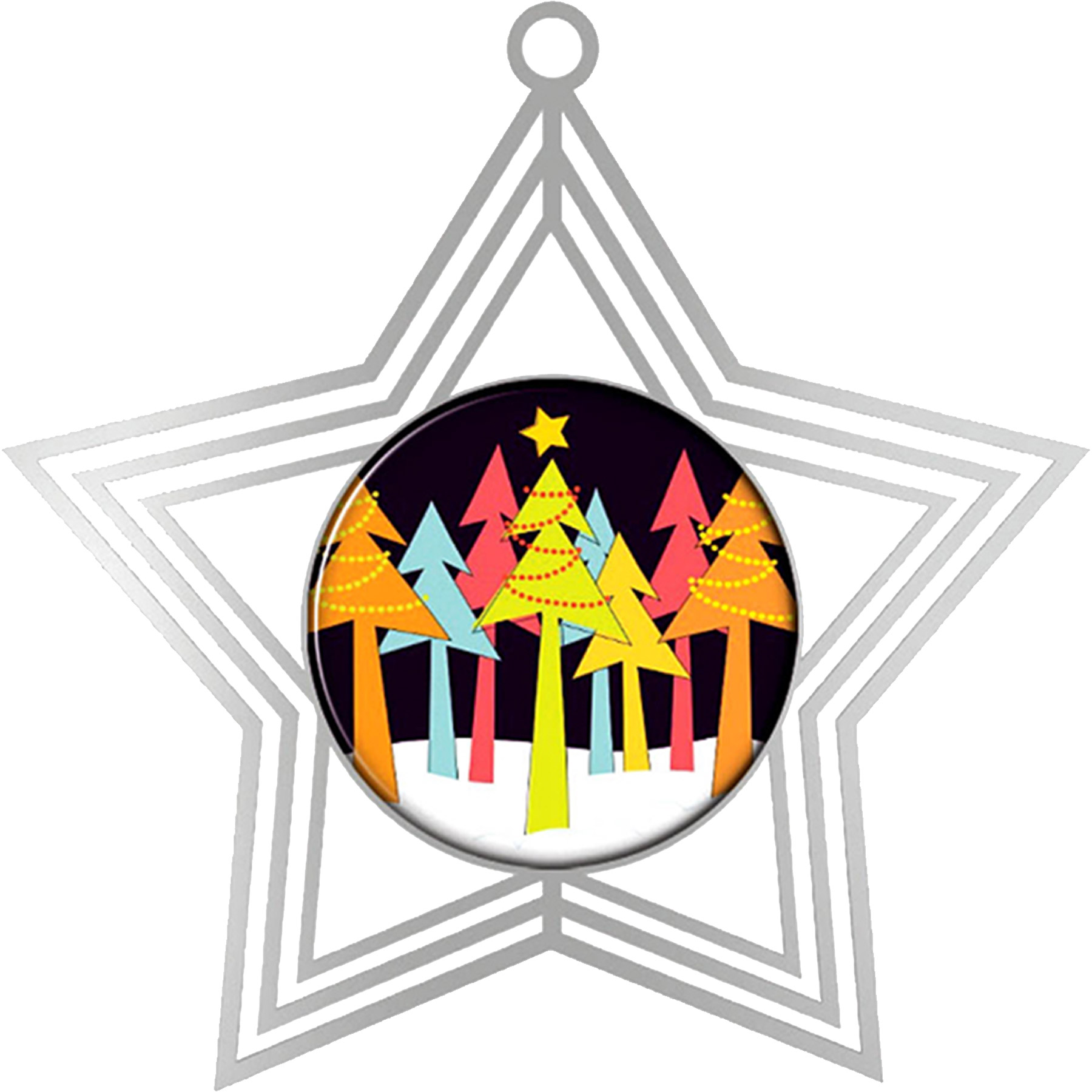 Digistock Ornaments: Silver Star