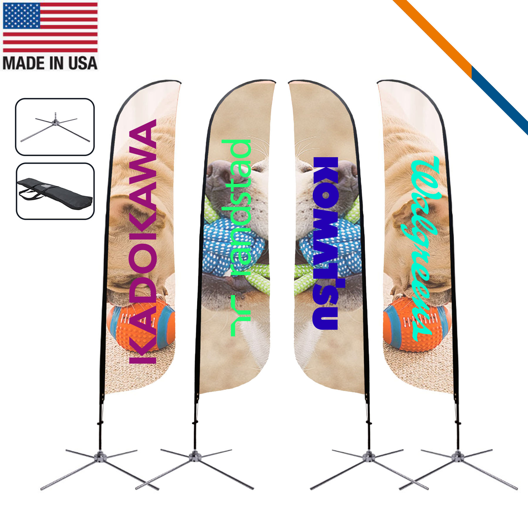 16.5' Sagittarius Double-Sided Feather Flag 4