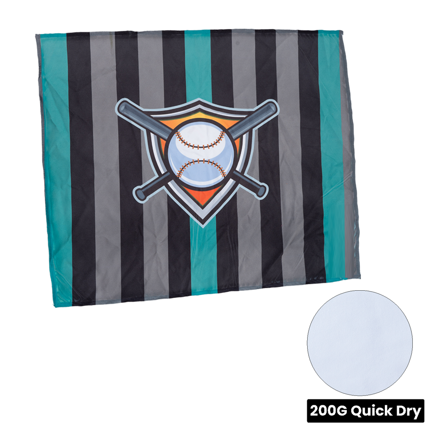 Sublimation Quick Dry Sports Rally Towel - 18" x 15" 2