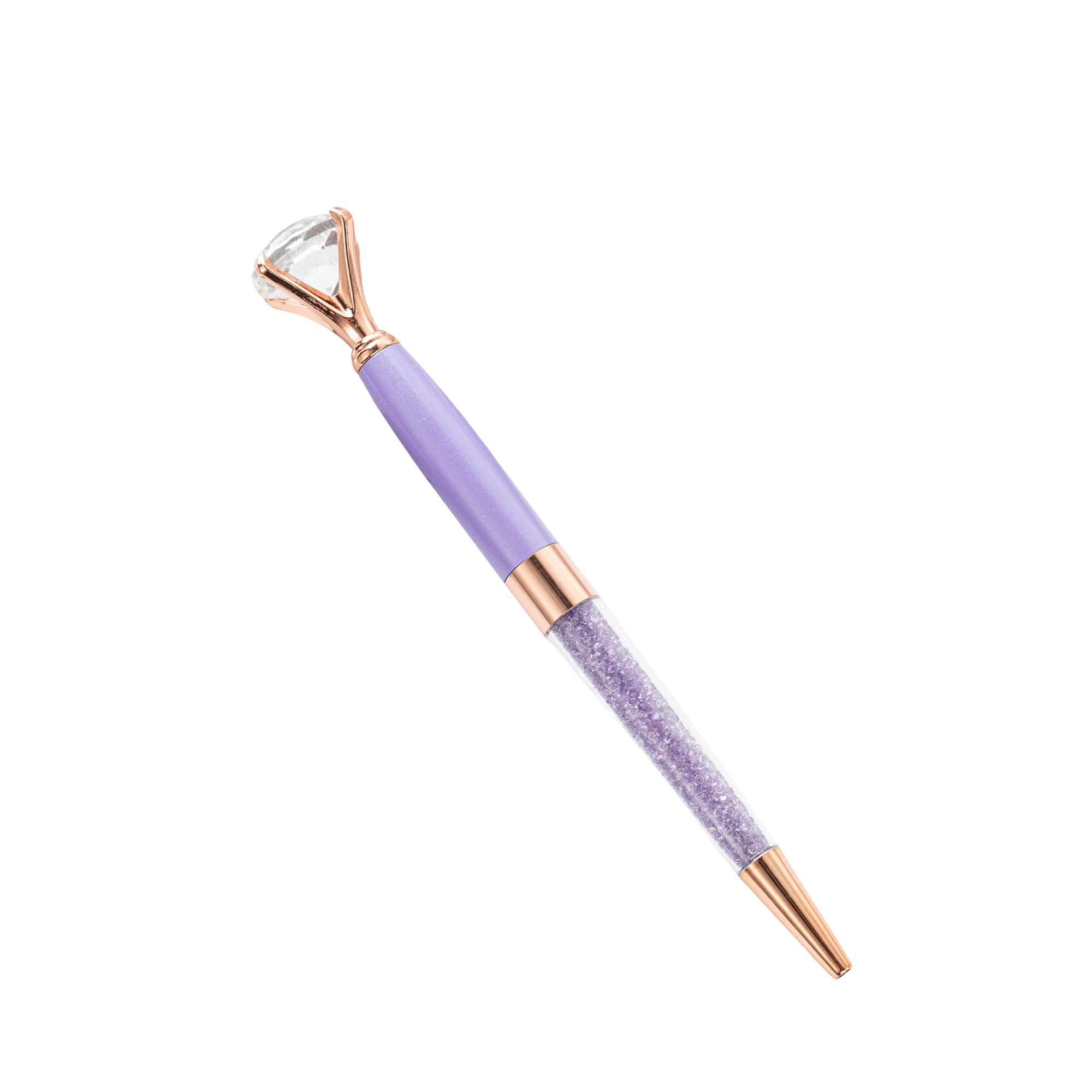 Crystal Crown Ballpoint Pen Twist Action Metal Barrel 4