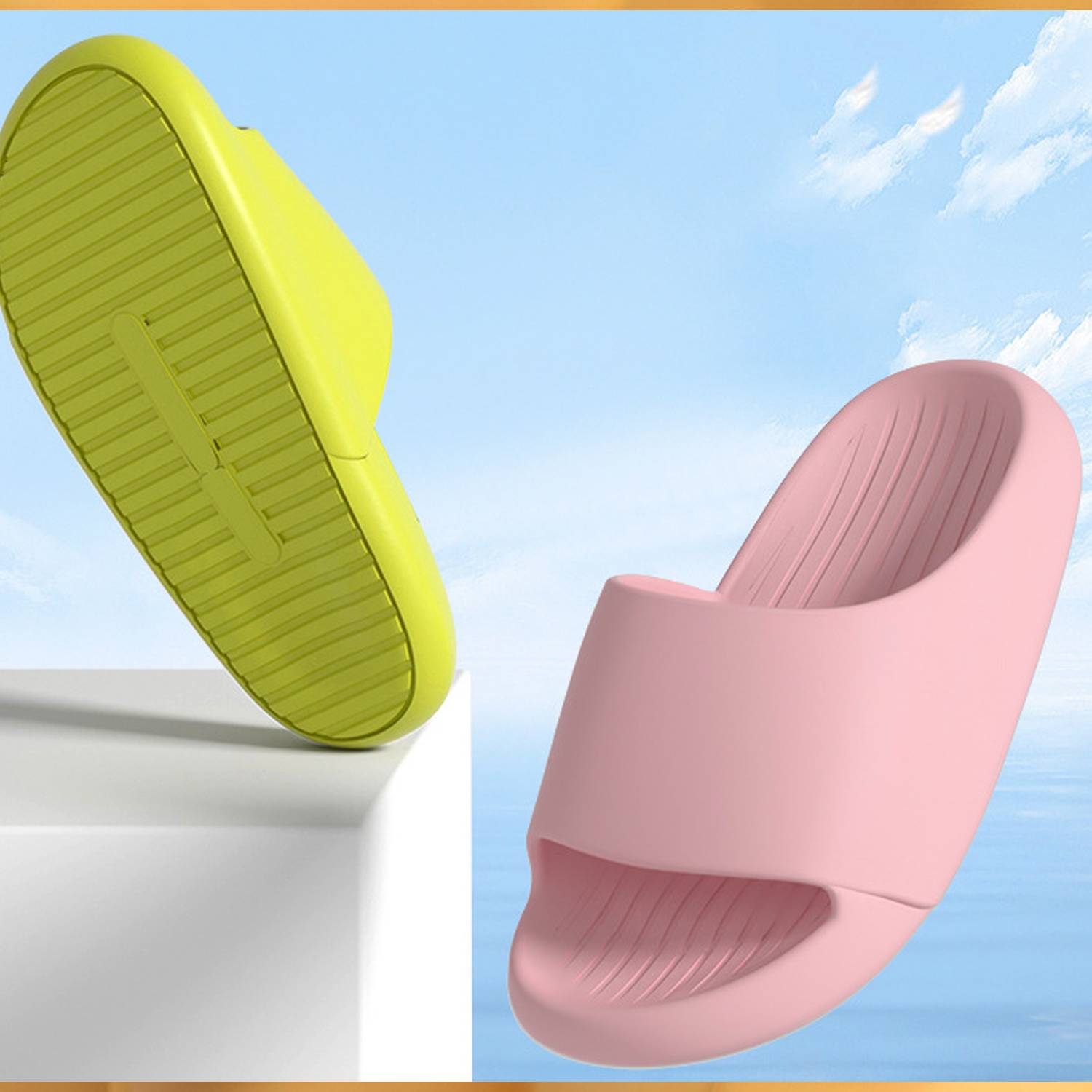 EVA Bathroom Anti Slip And Wear-resistant Home Slippers 2