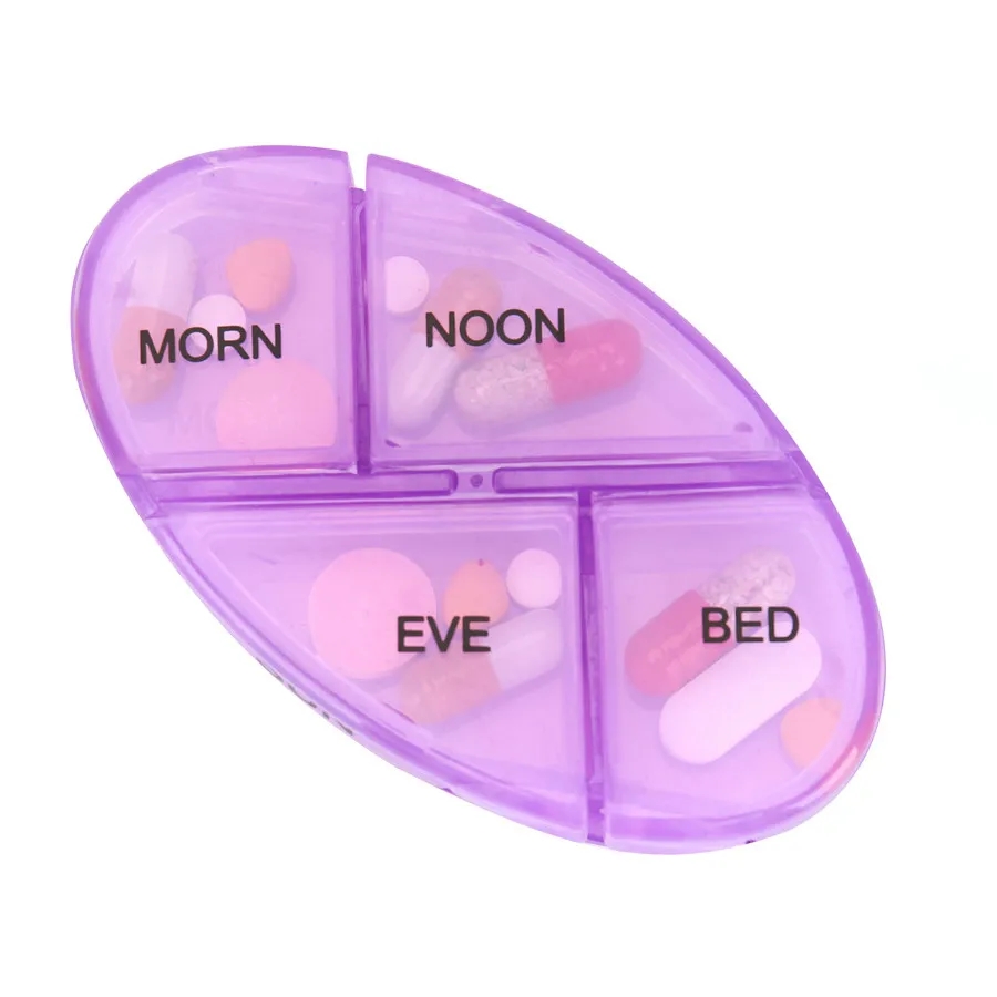 Oval Rainbow 7-Day Tablets Medicine Dispenser / Pill Box 5