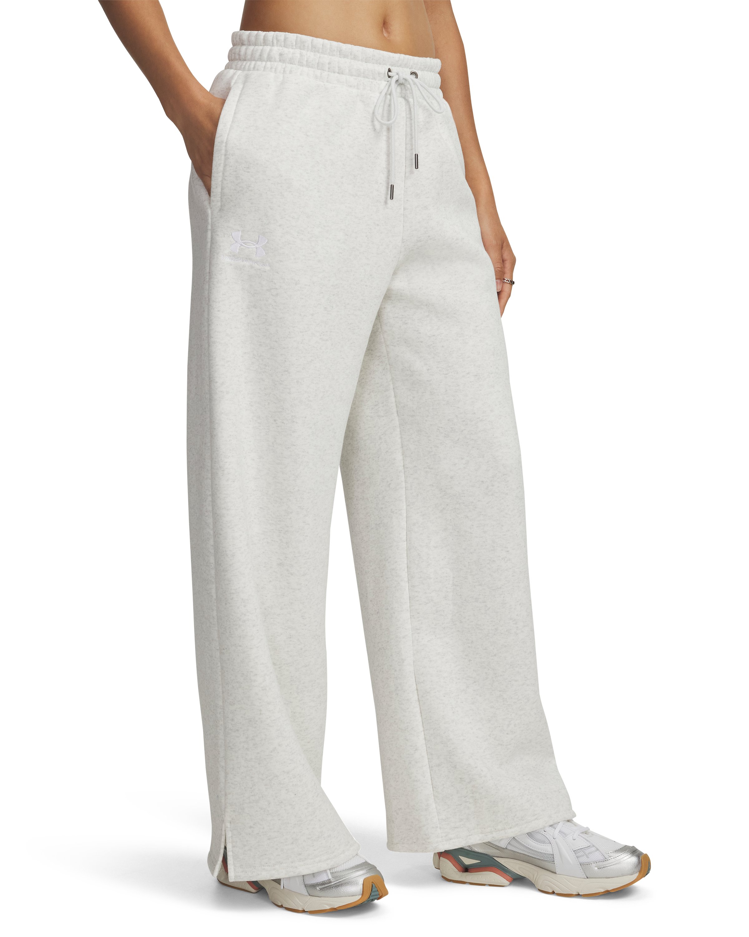 UA Icon Fleece Women's Wide Leg Pants 8