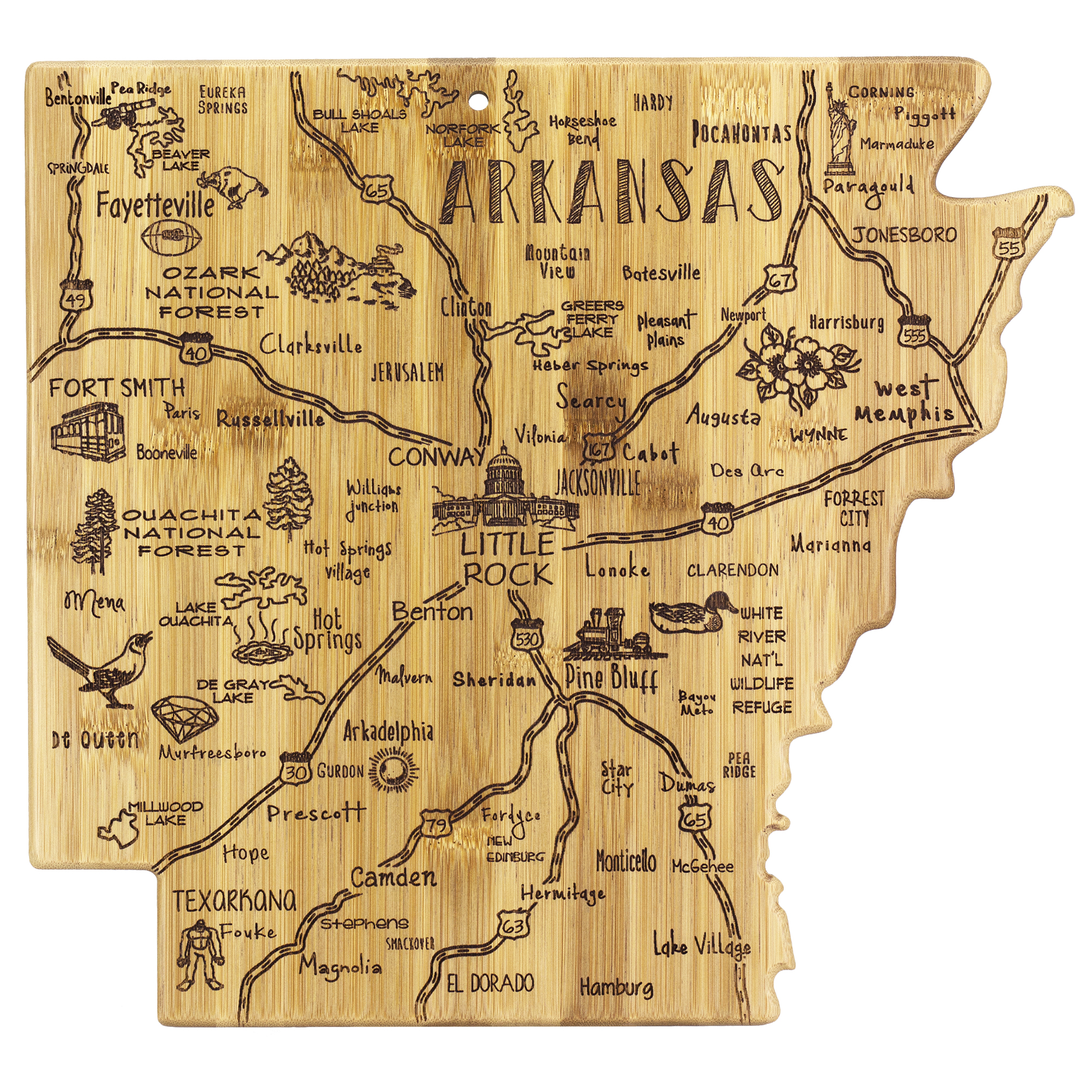 Destination Arkansas Cutting & Serving Board 2