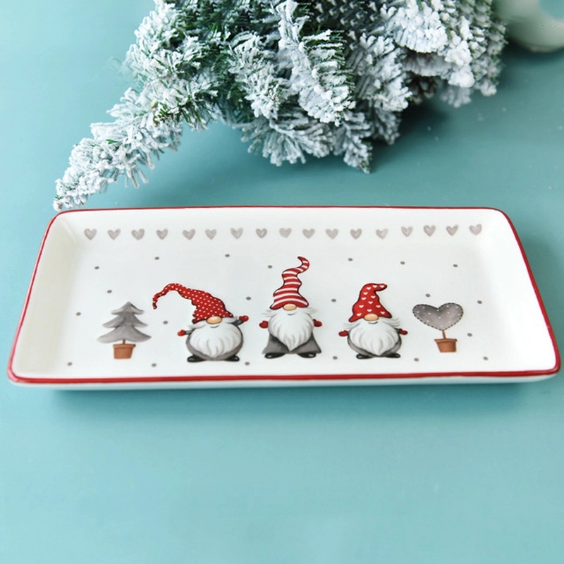 Rectangular Christmas Plate 6