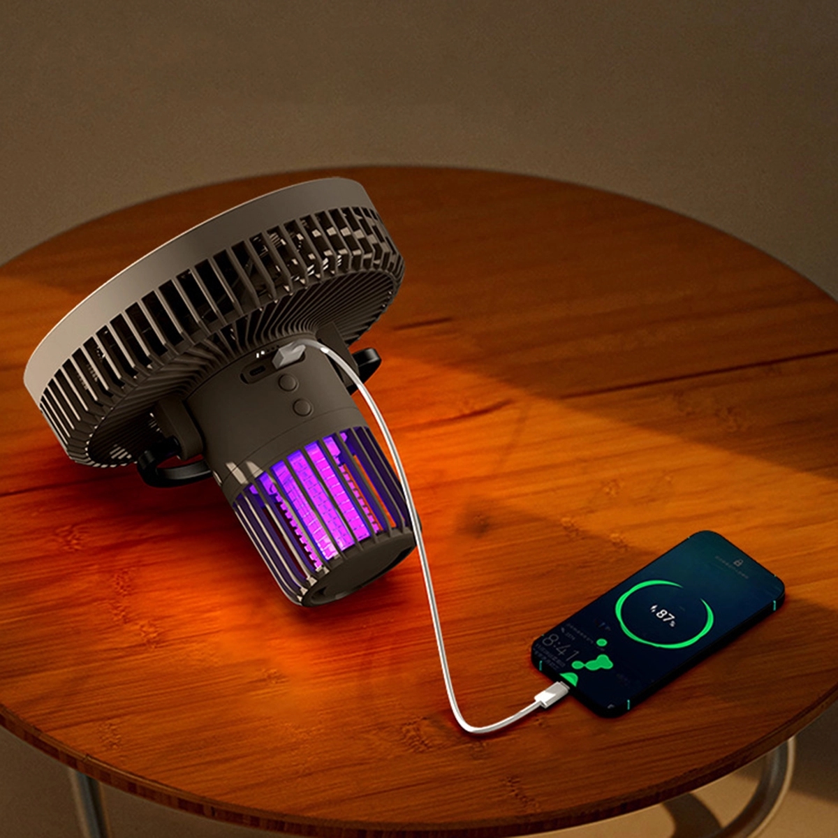 Camping Fan with LED Light 4