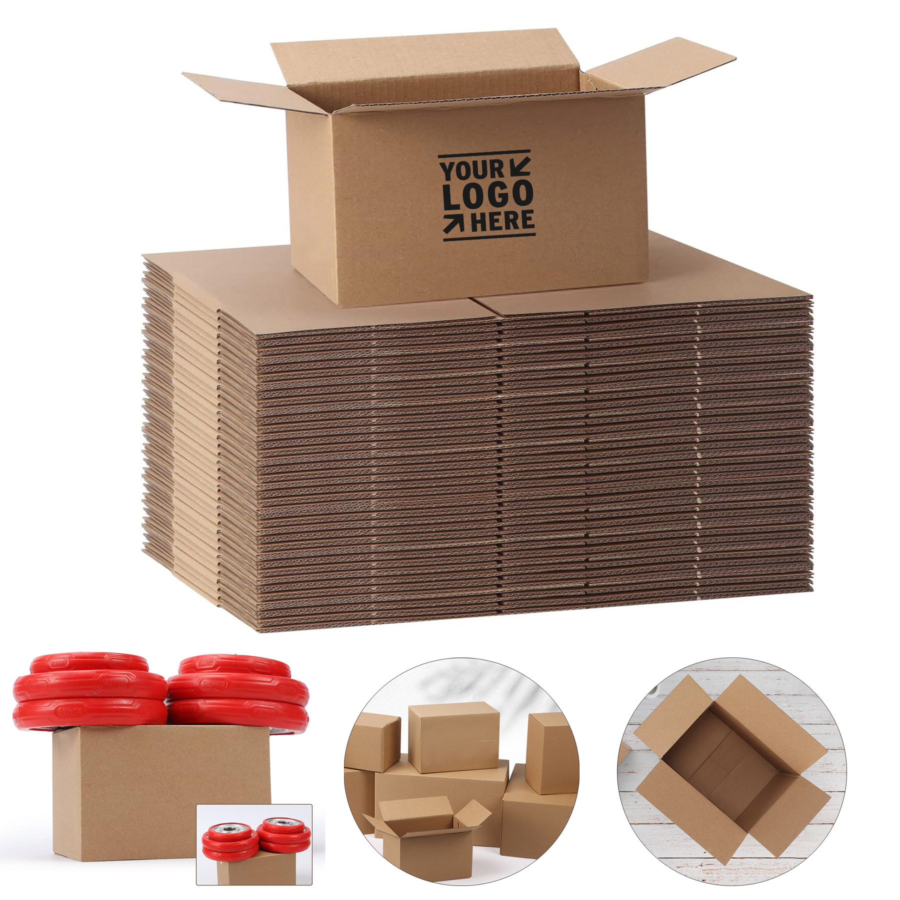 Small Business 6x4x4 Inches Shipping Corrugated Cardboard Packaging Box 2