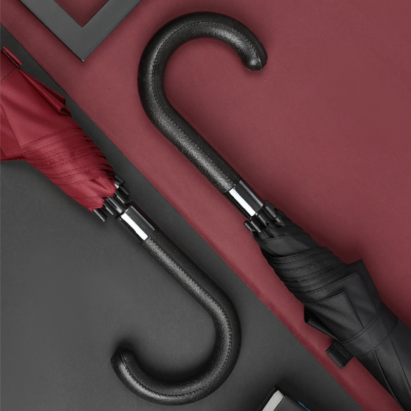 Leather Handle Automatic umbrella 8