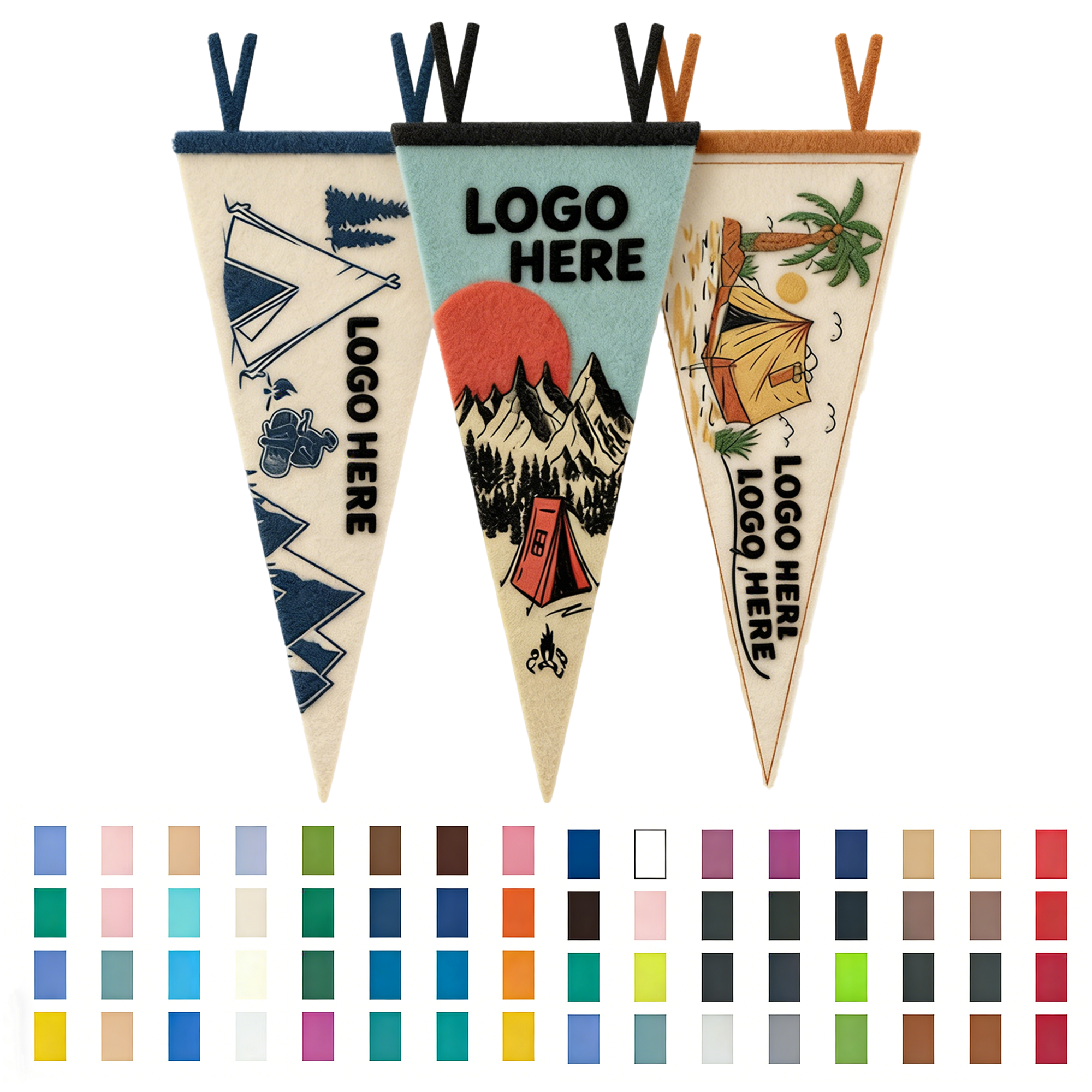 Custom Made Premium Felt Pennants 2