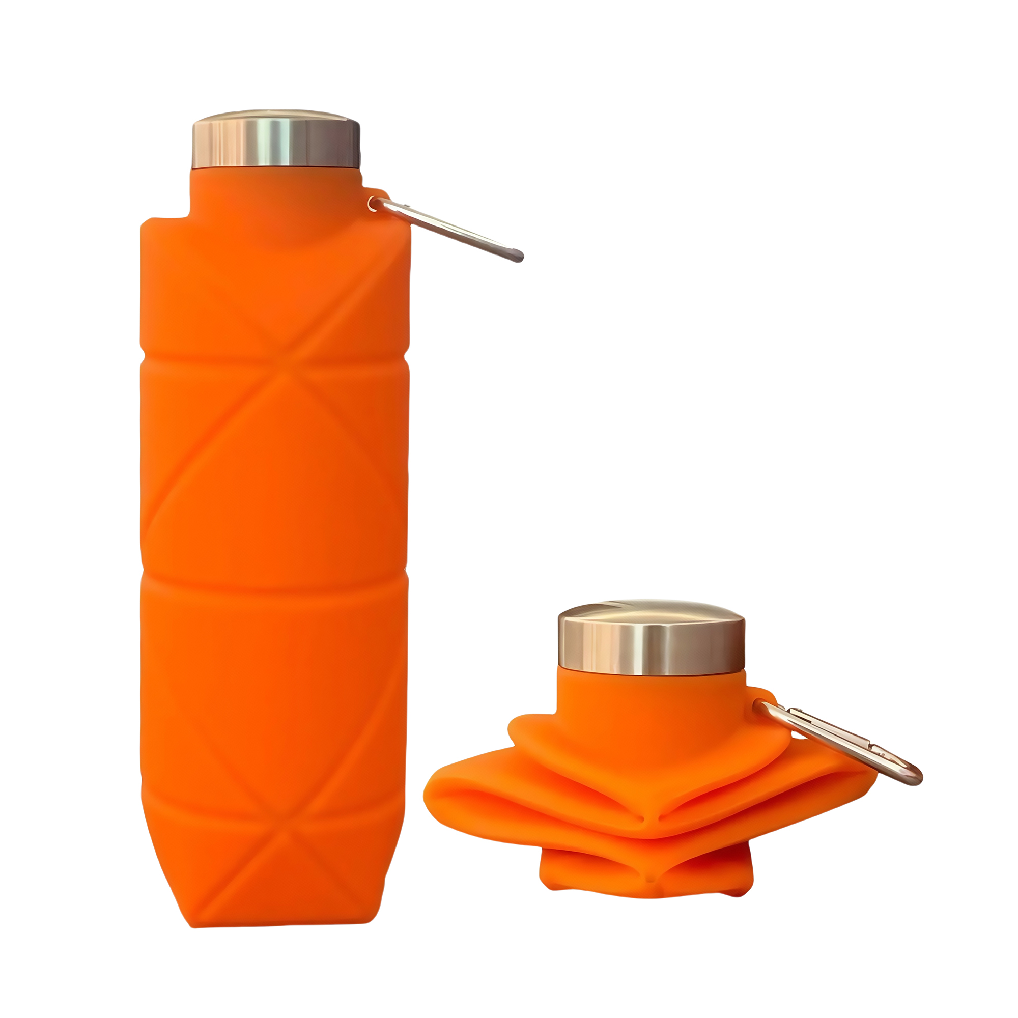 700ml Platinum Silicone Collapsible Diamond Water Bottle 5