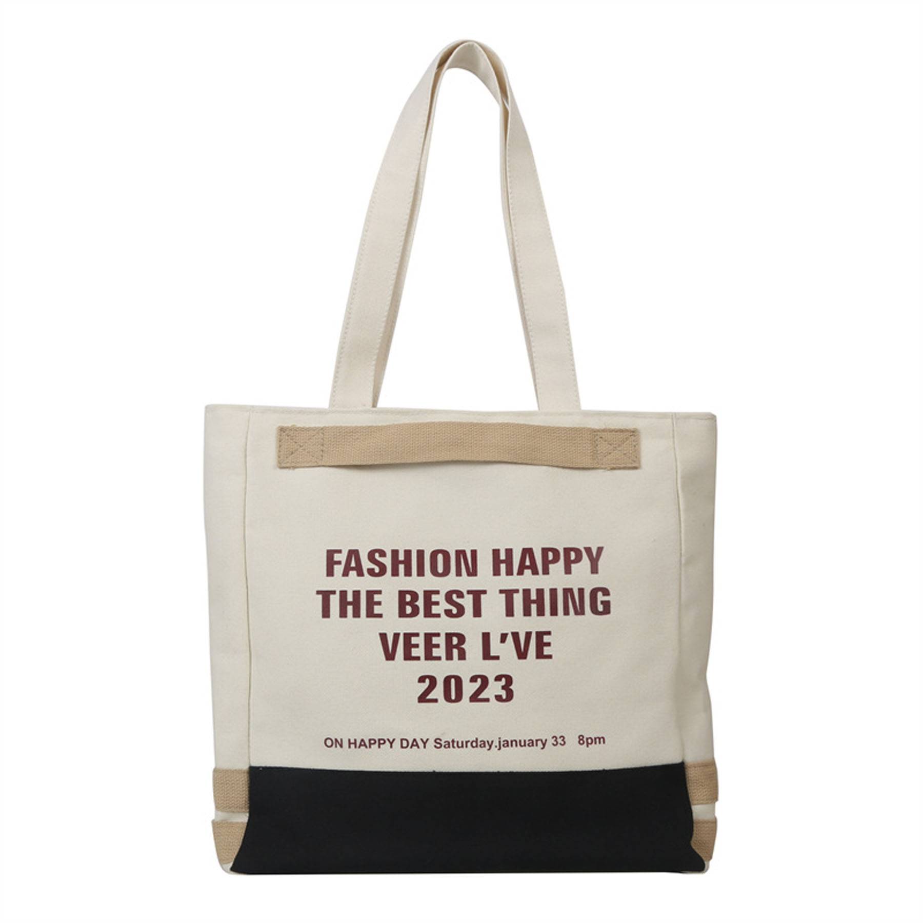 Canvas Tote Bag for Women, custom tote bag with logo imprint 3