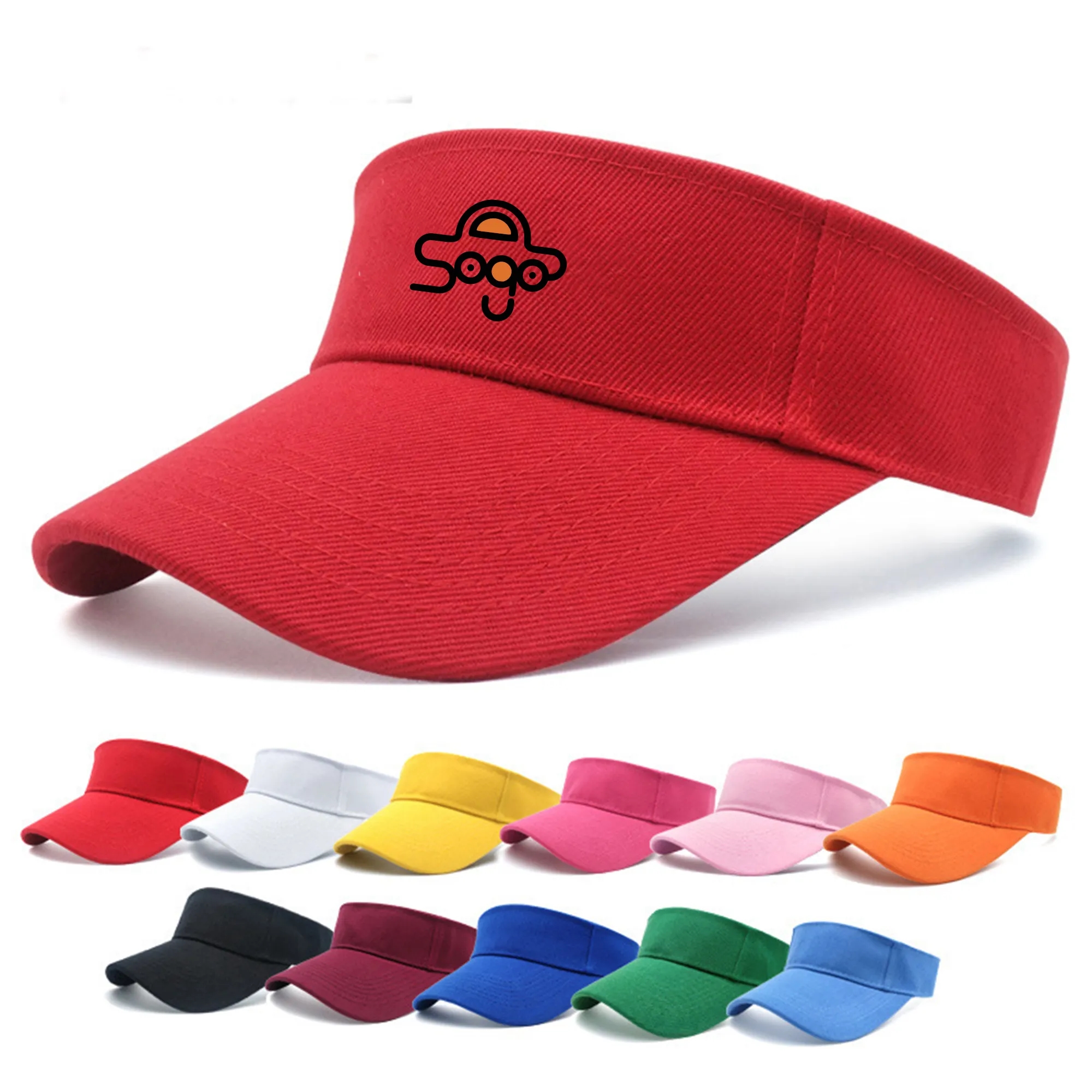 Cotton Sports Sun Visor Hat 11