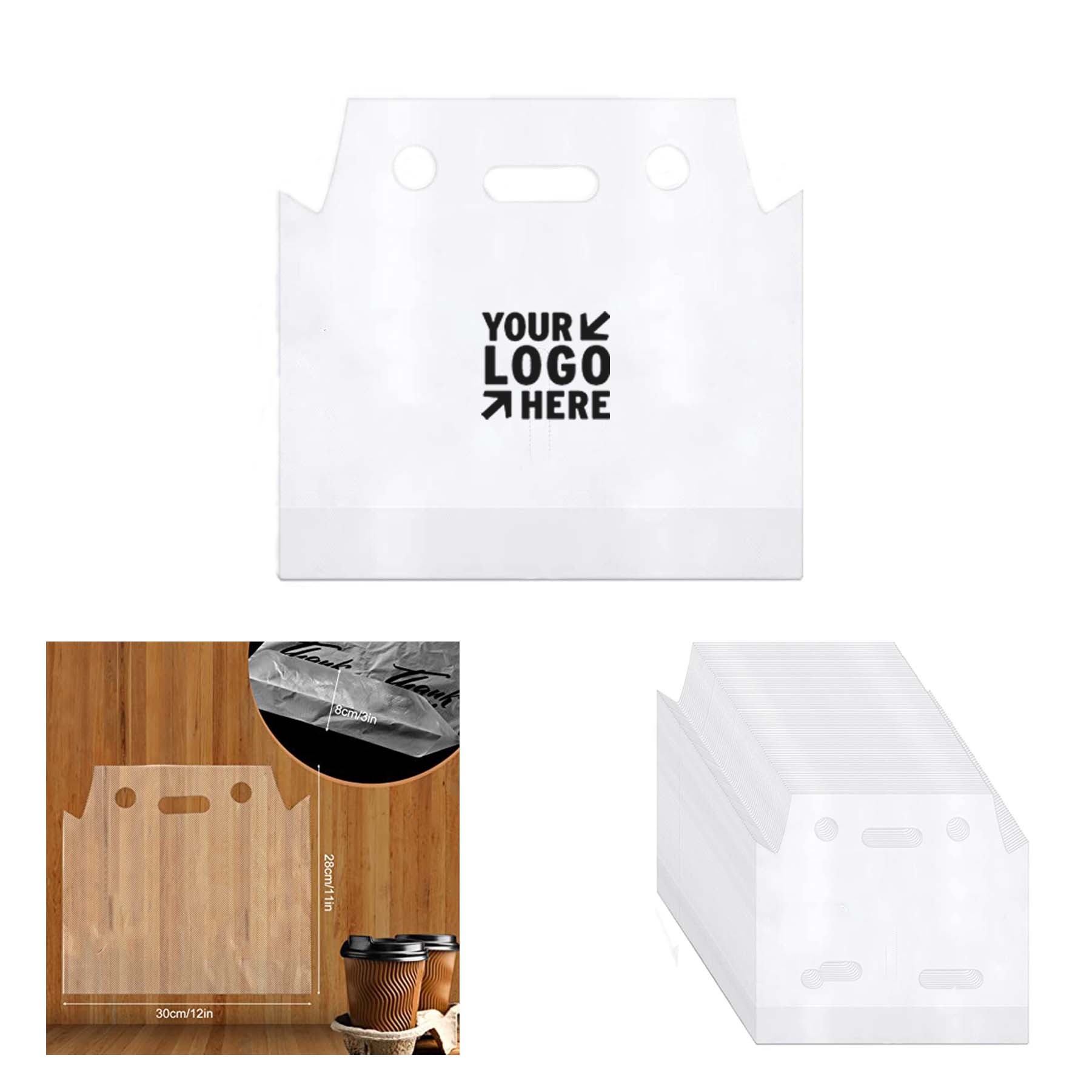 11 x 5 Inches Polythene Transparent Plastic Double Cup Bag 2