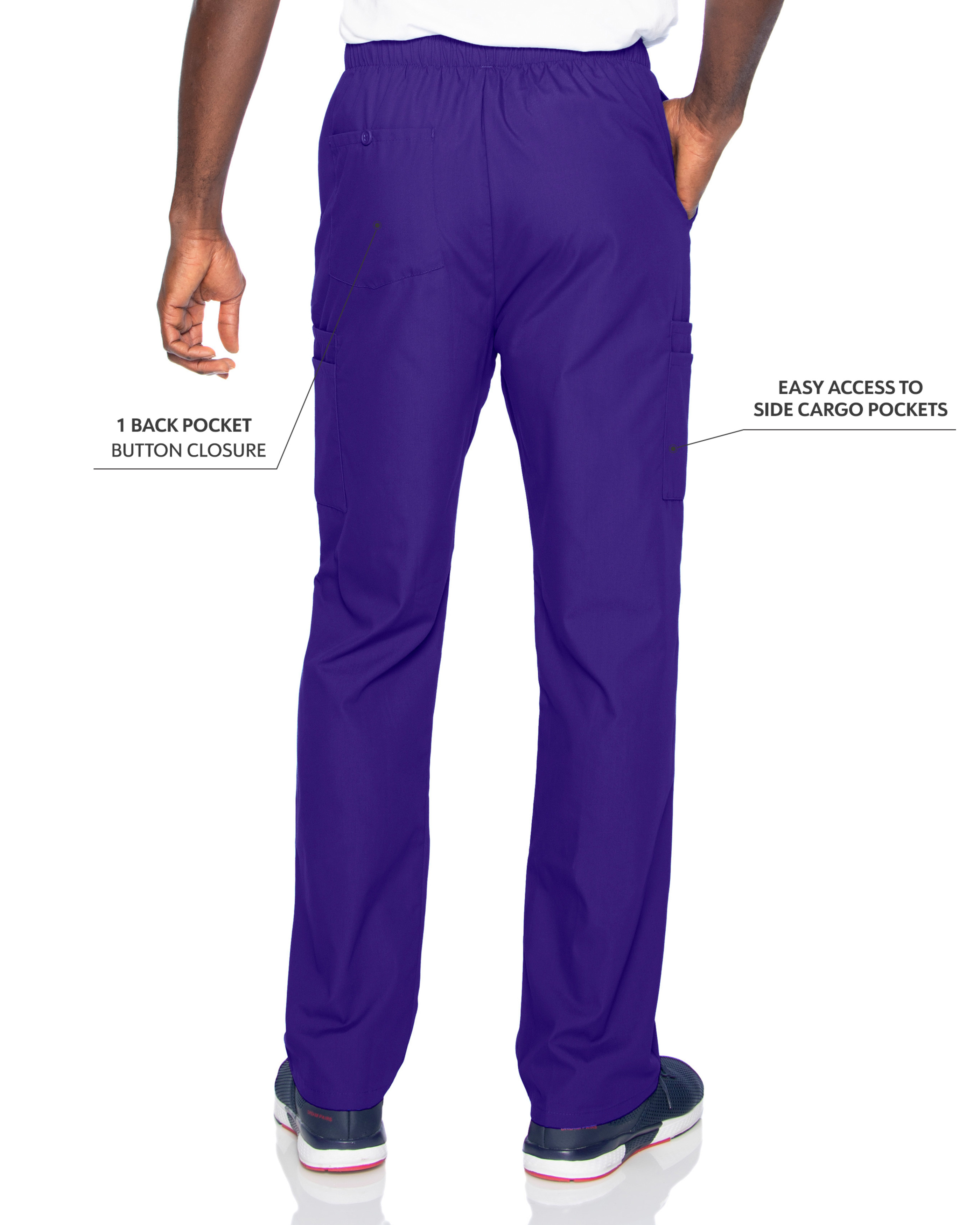 Landau - Essentials - Men's Seven-Pocket High-Rise Elastic Waist Cargo Pant 6