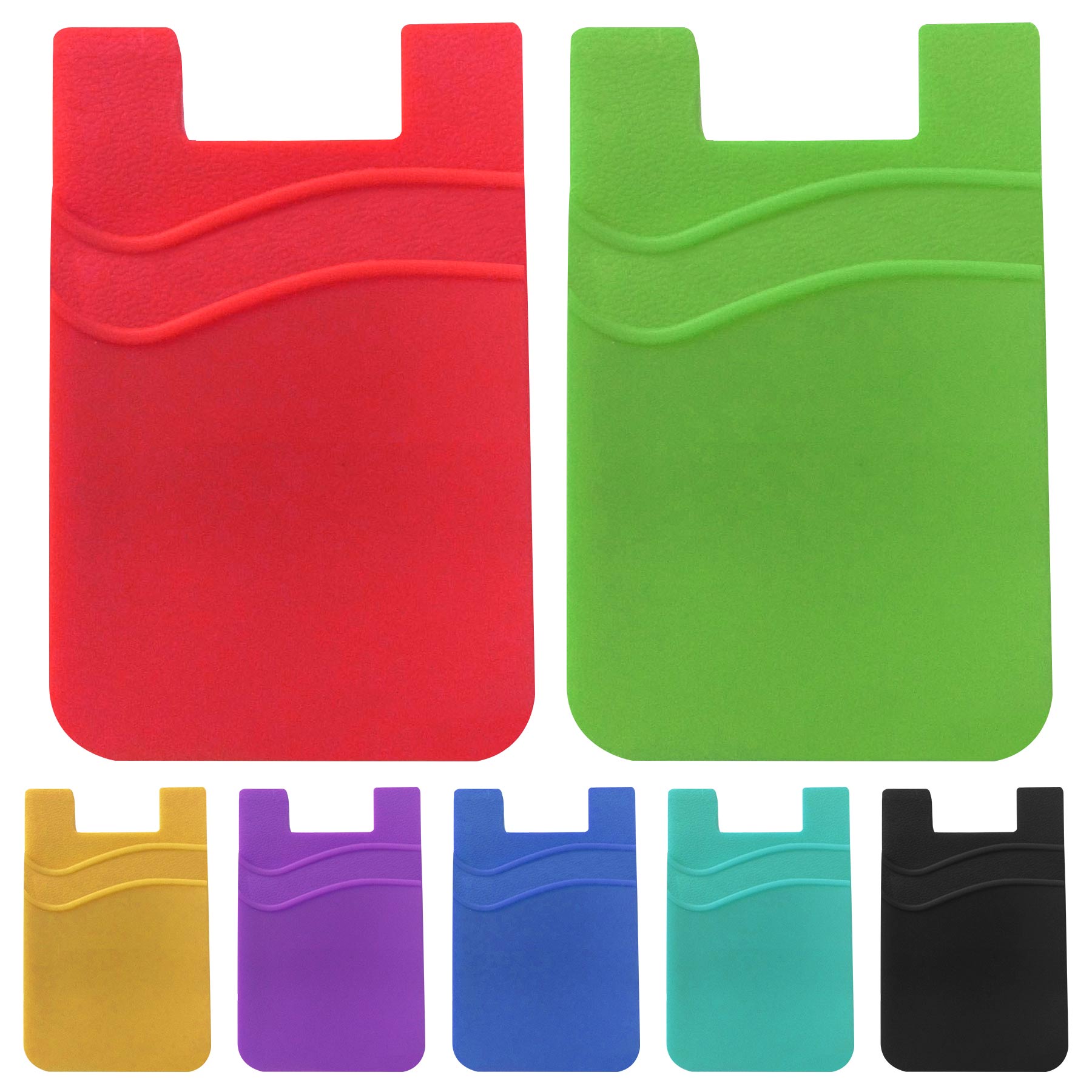 Silicone Sticker Adhesive Cell Phone Wallet 1