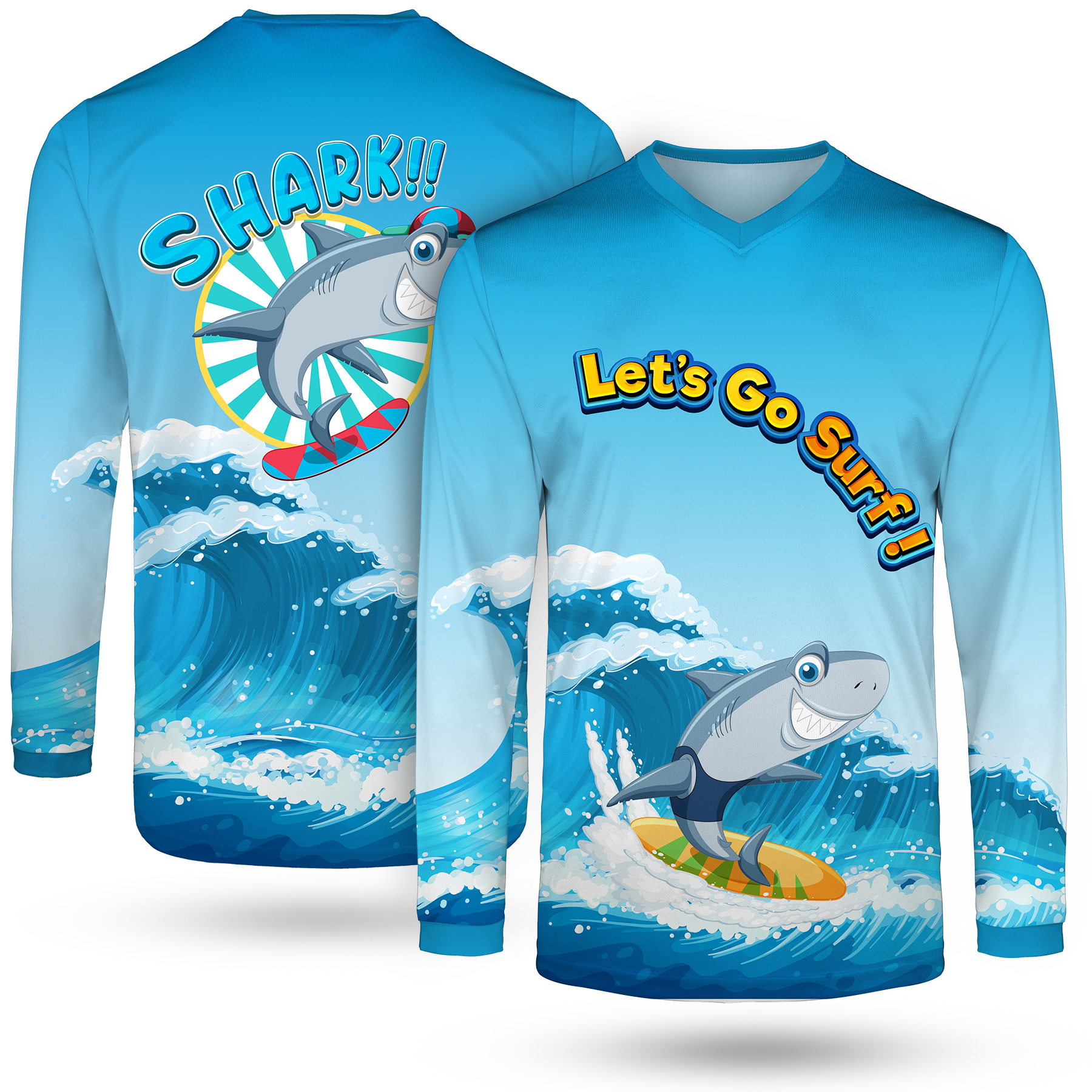 Custom Full Color Dye Sublimation Long Sleeve T-Shirt 6