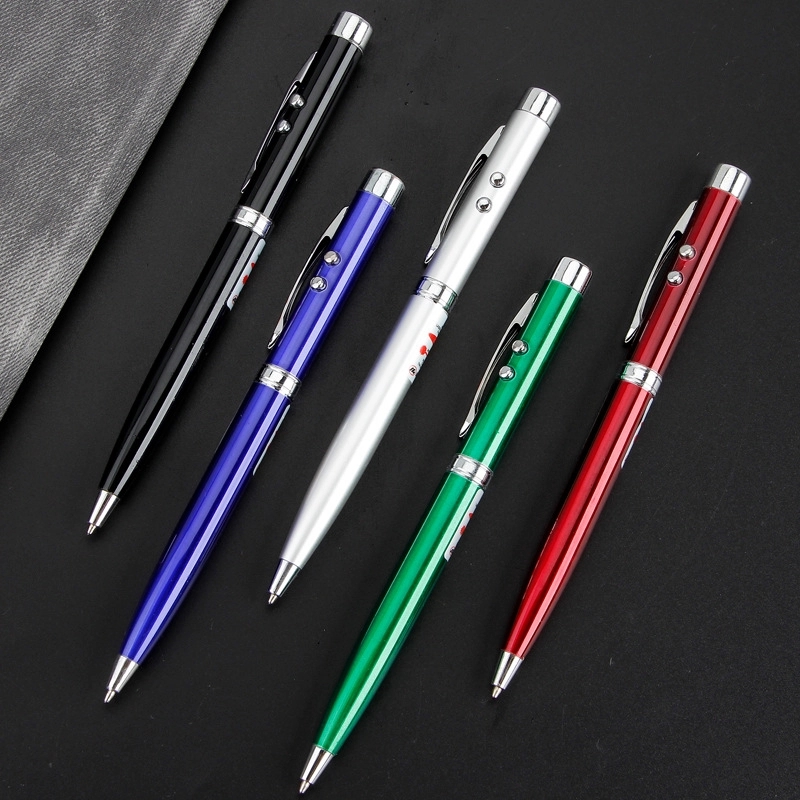 Multifunction Stylus Ballpoint Pens Laser LED Flashlight 4
