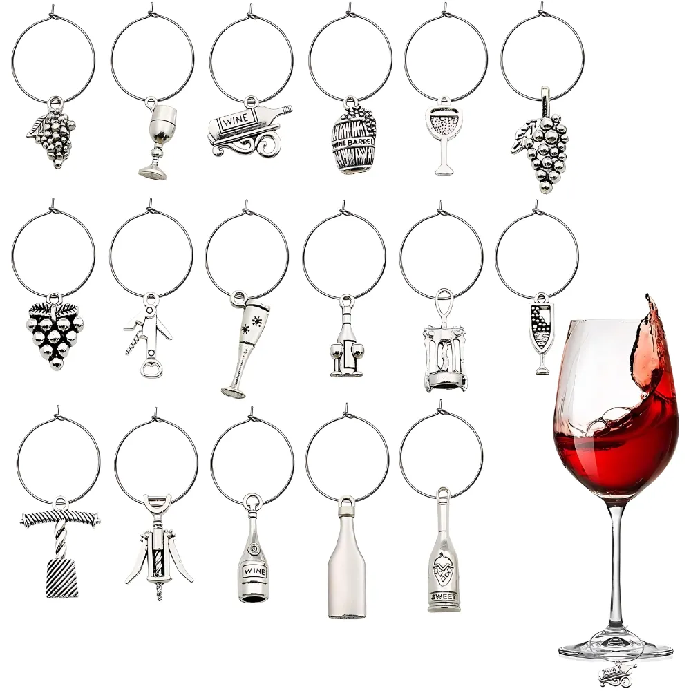 Metal Wine Charms 3