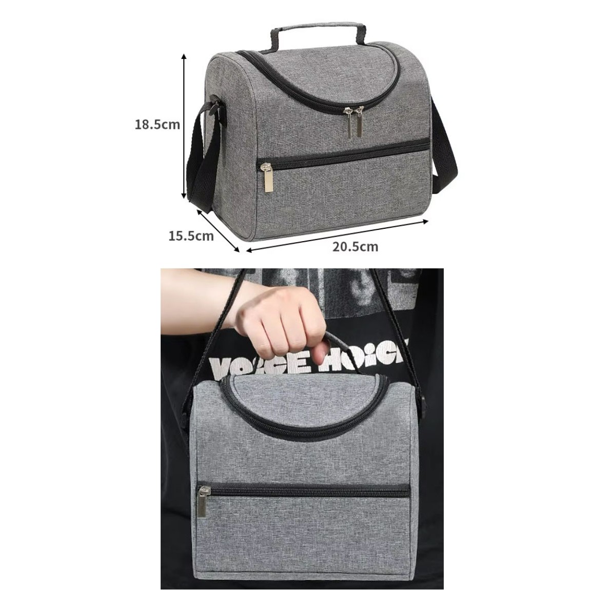 Durable Oxford Insulate Lunch Tote 3