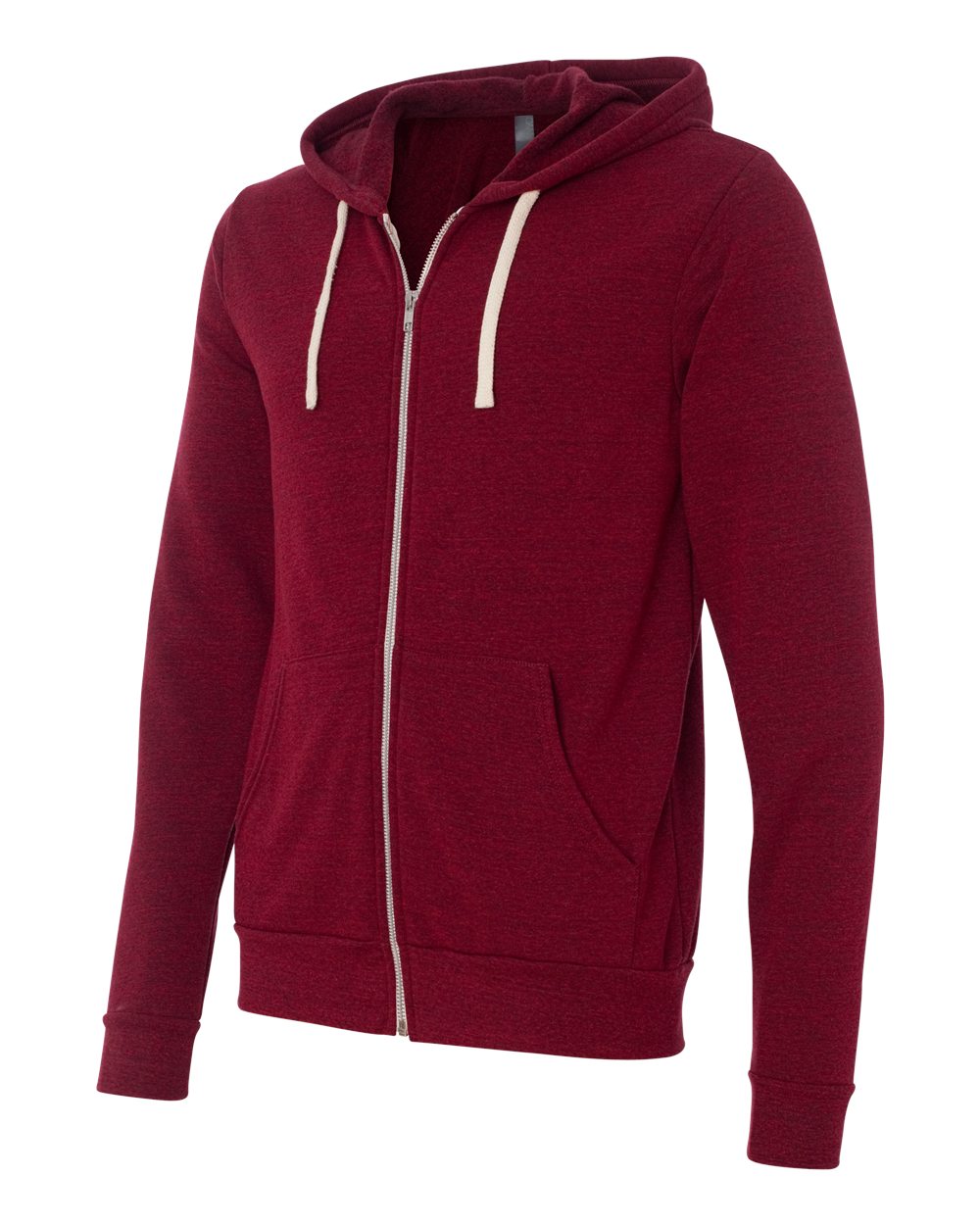 Unisex Triblend Sponge Fleece Full-Zip Hoodie Sweatshirt - 3909 17