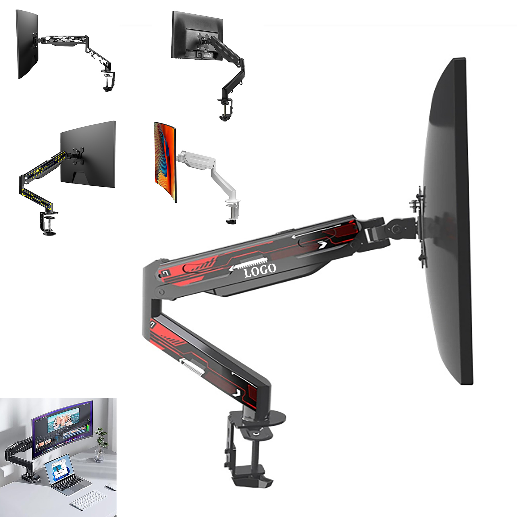 Adjustable Single Monitor Stand 5