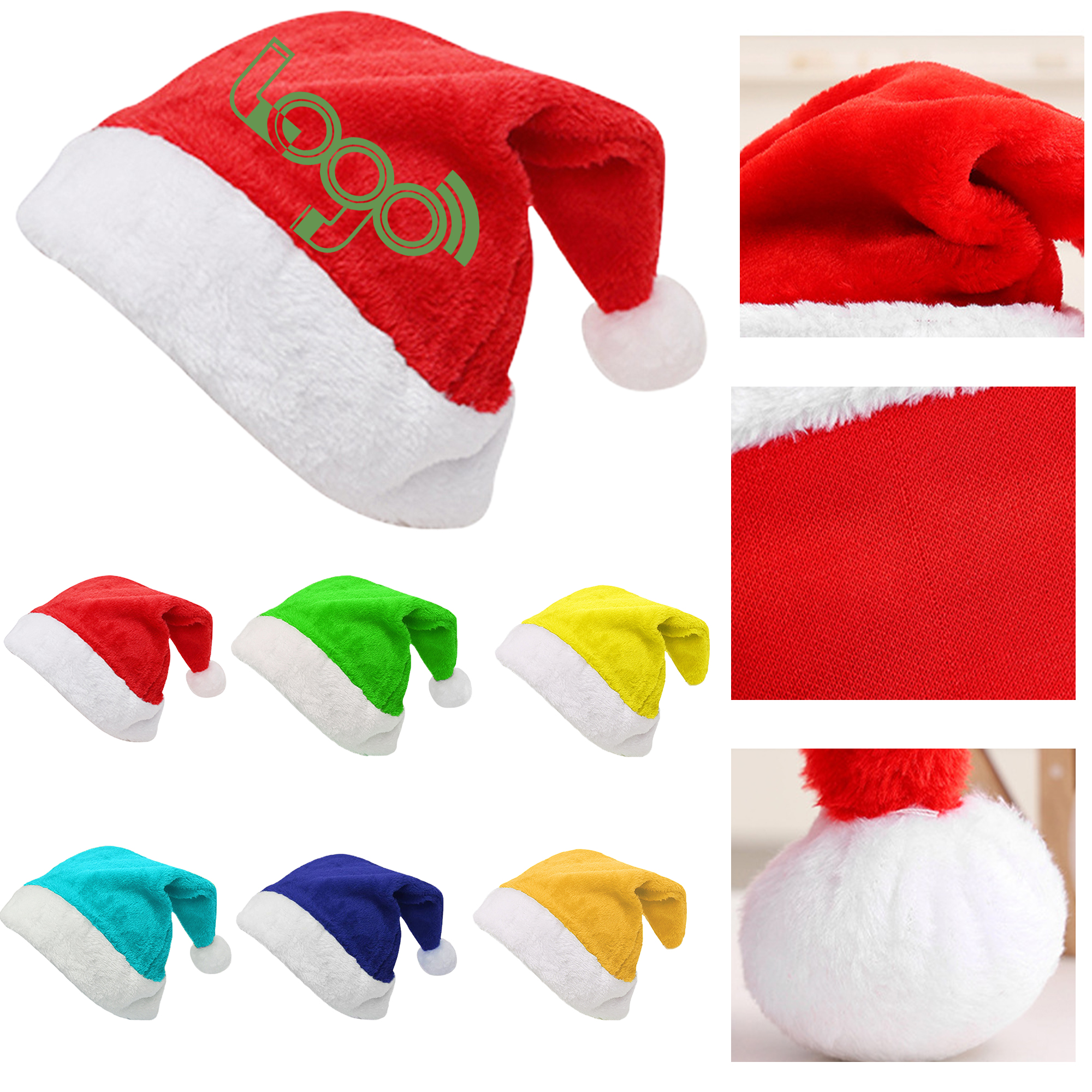 Christmas Santa Hat - Premium Plush Material 2