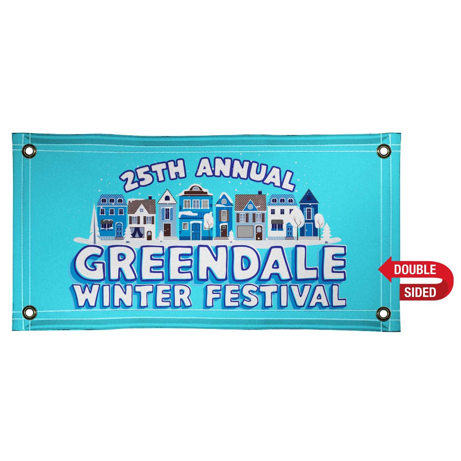 2' x 4' 18 oz. Vinyl Banner Double-Sided