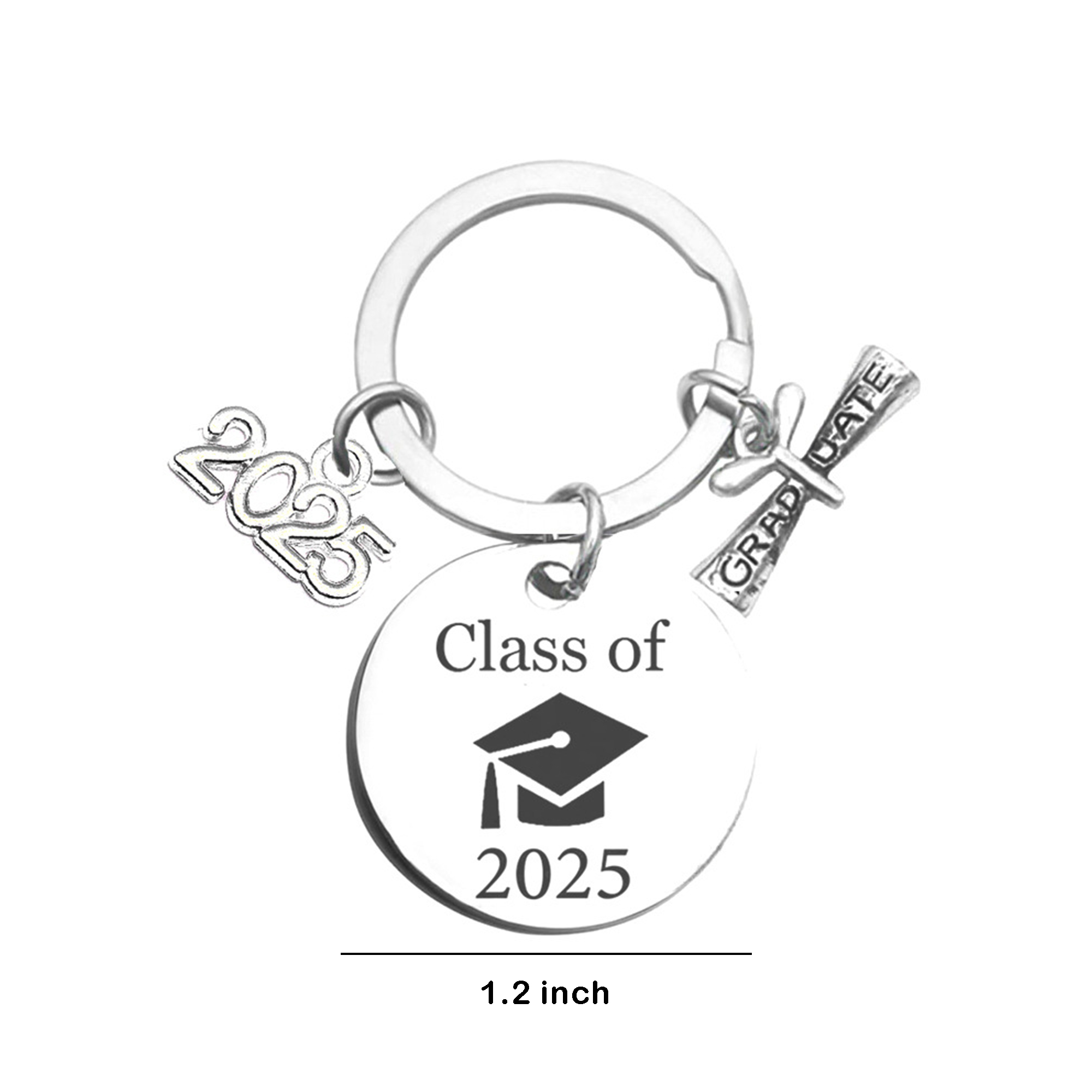 MOQ 50 Personalized 2025 Graduate Keychain 2