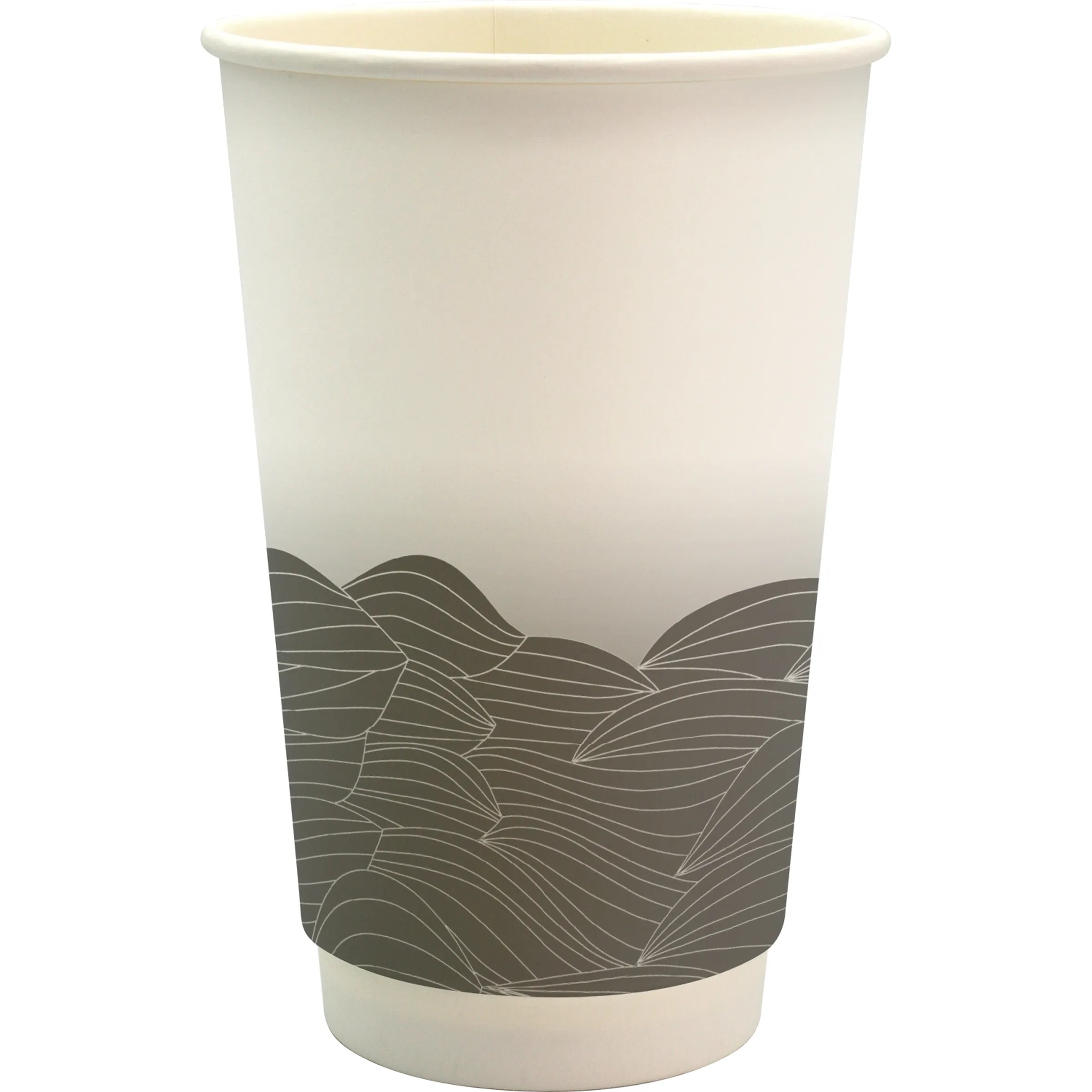 16 oz. Full Color Turbulent Waves Cube Paper Cup 8