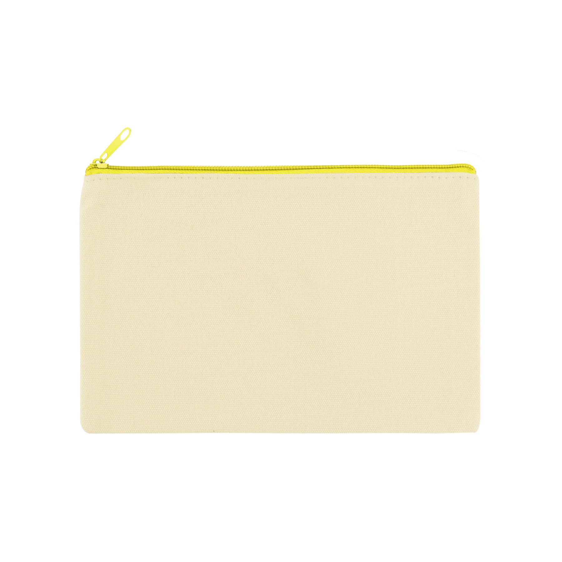 9" x 6" Cotton Canvas Zipper Pouch 4