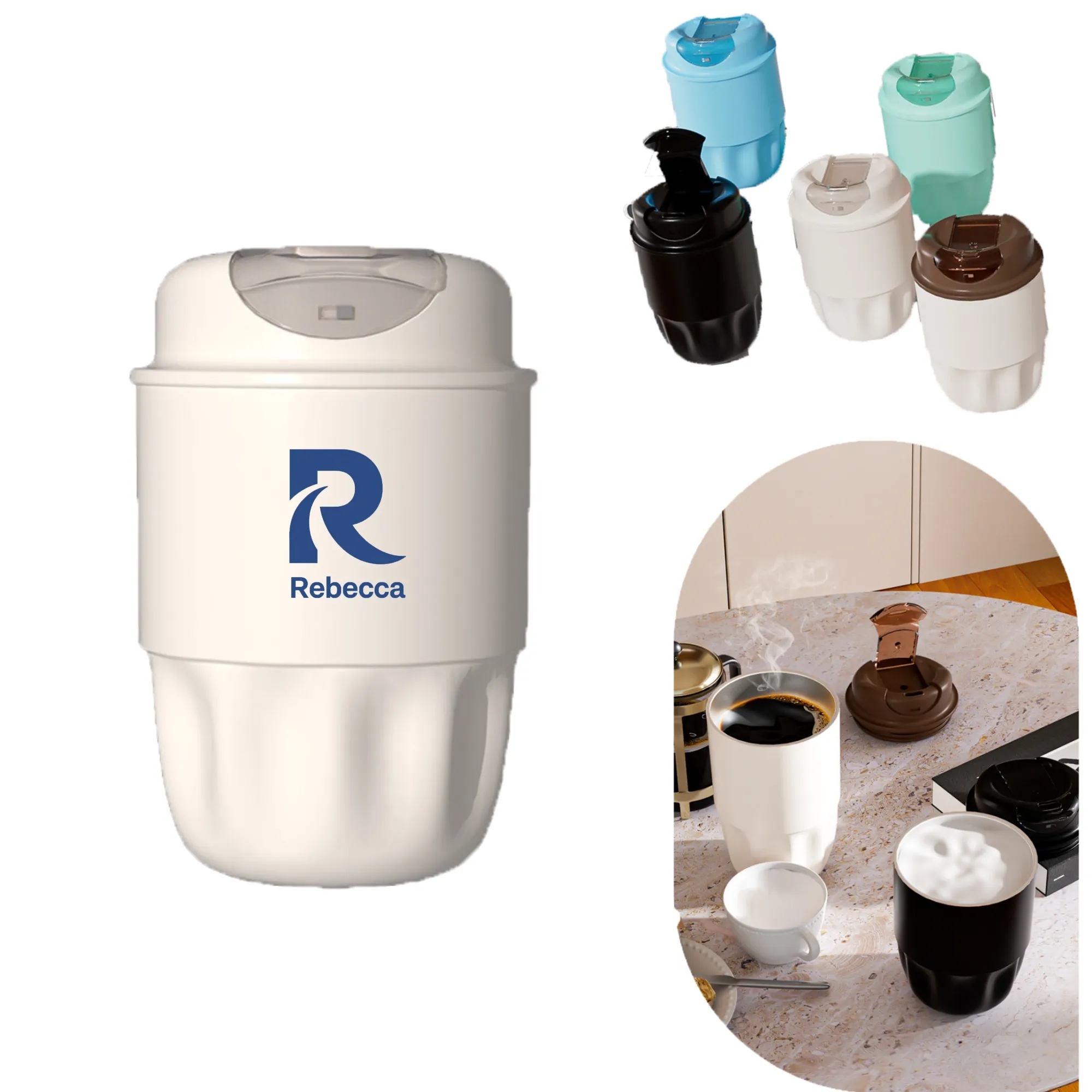 Customized stainless steel accompanying coffee cup