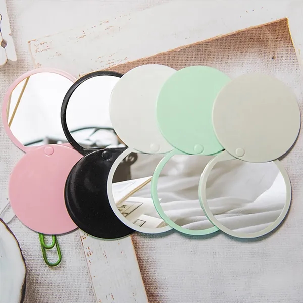 Plastic Stylish Petal Compact Mirror 3