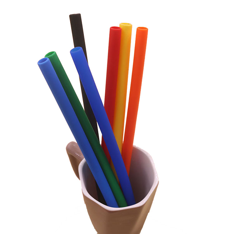 Reusable Silicone Drinking Straw with 1 Cleaning Brush 3