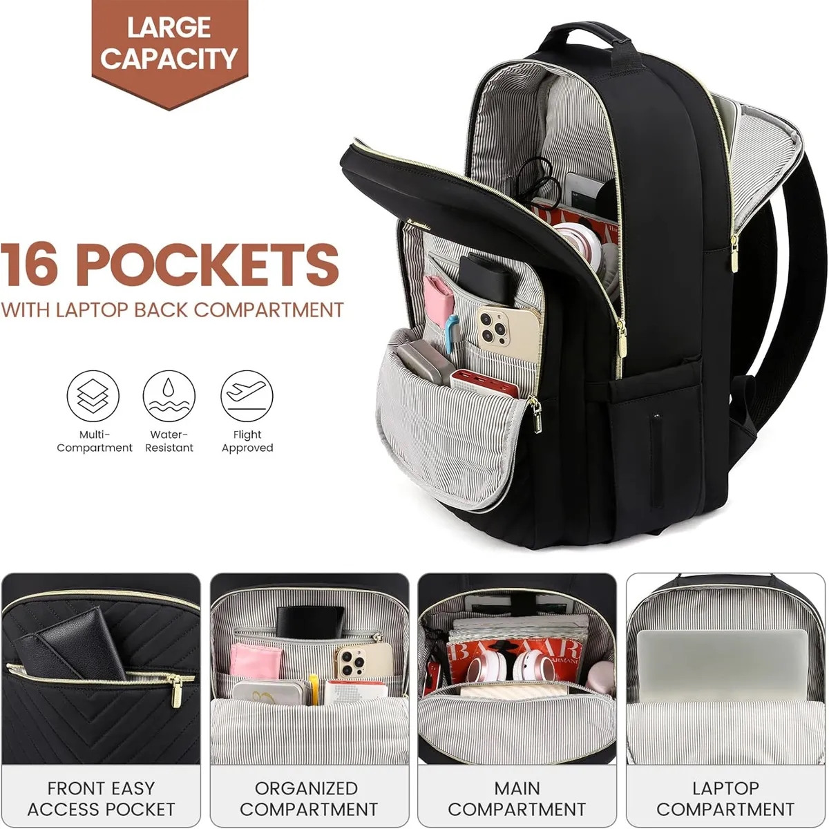 Laptop Backpack With USB Port 5