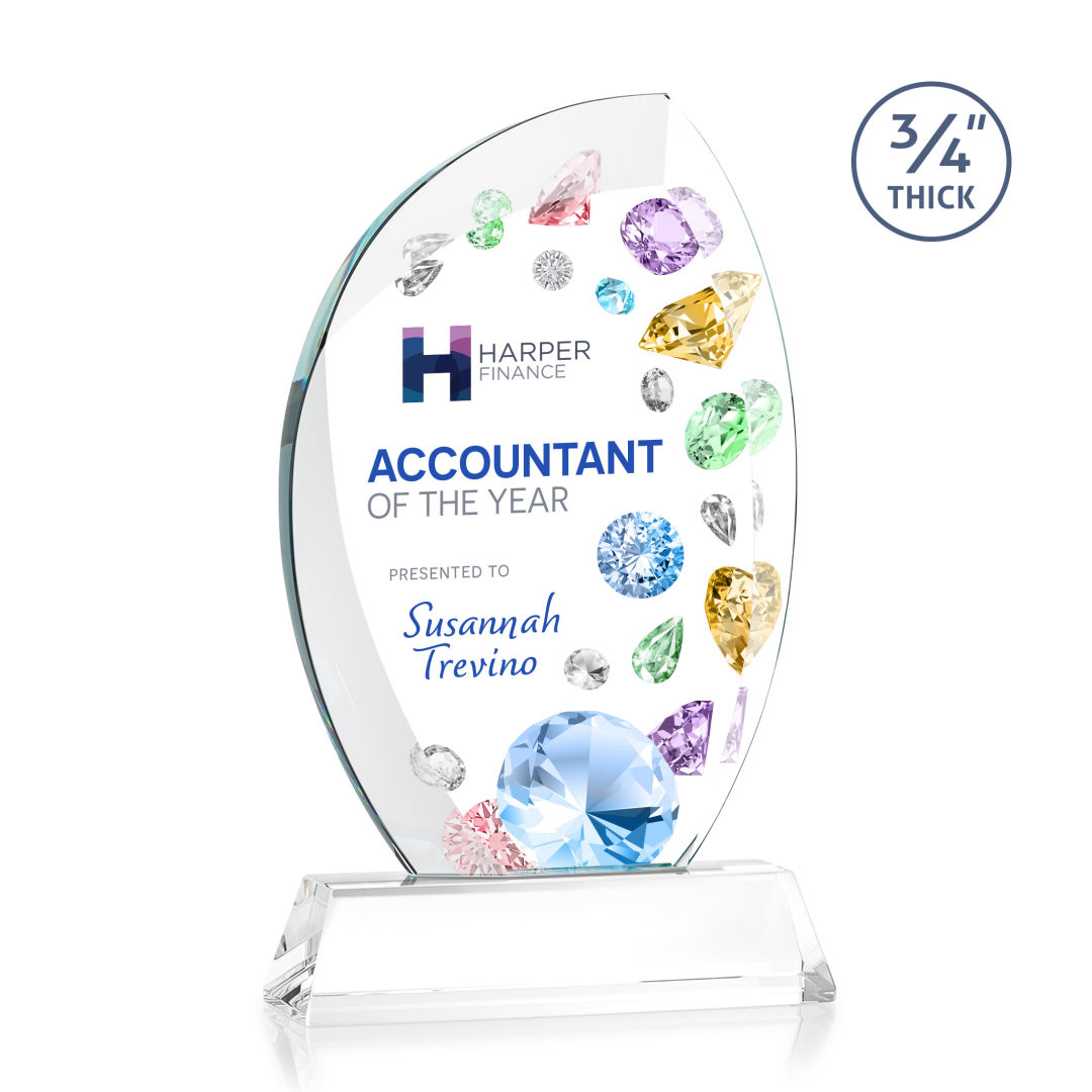 Wichita VividPrint™ Award on Newhaven Base - Clear 4