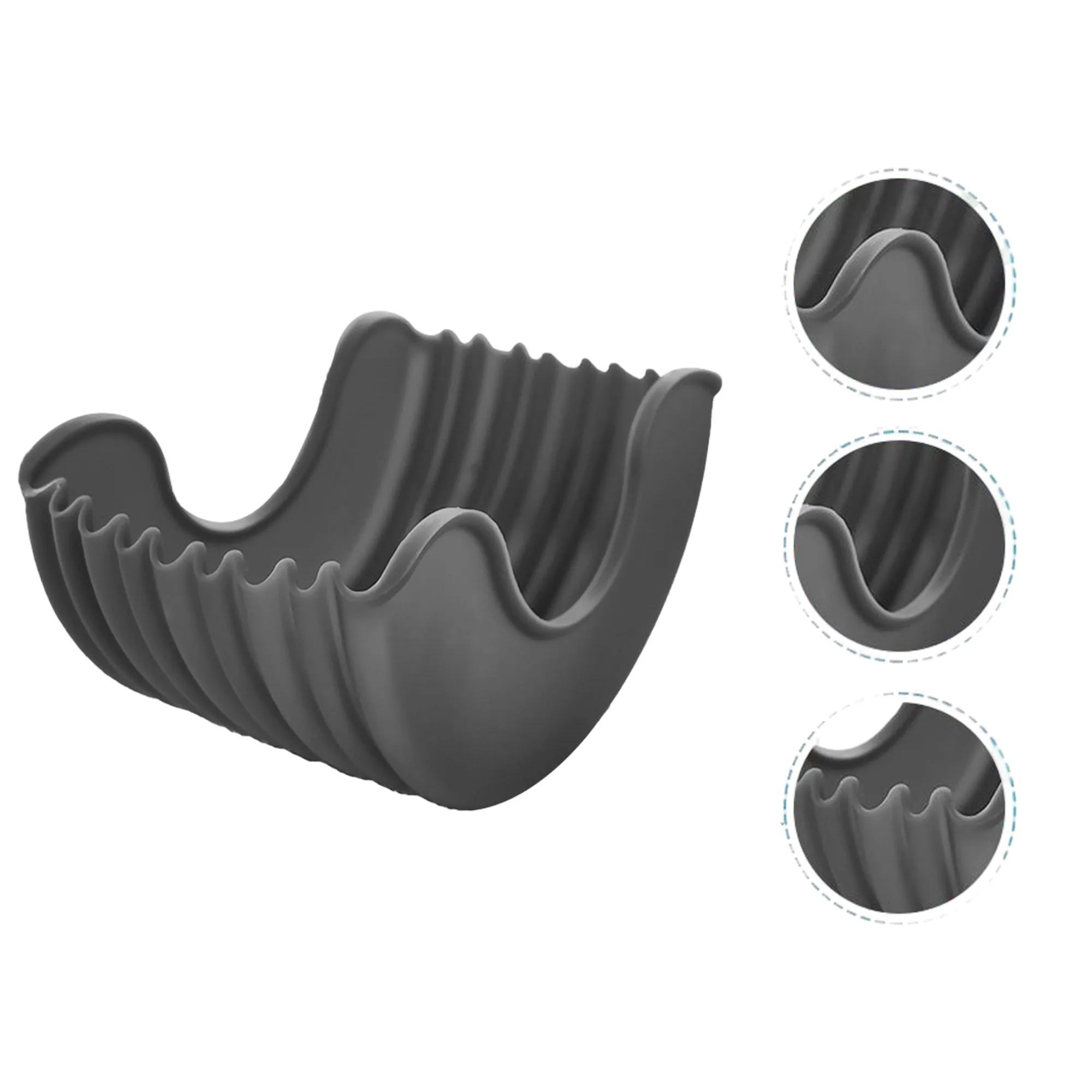 Reusable Washable Retractable Silicone Hamburger Clip Holde 5