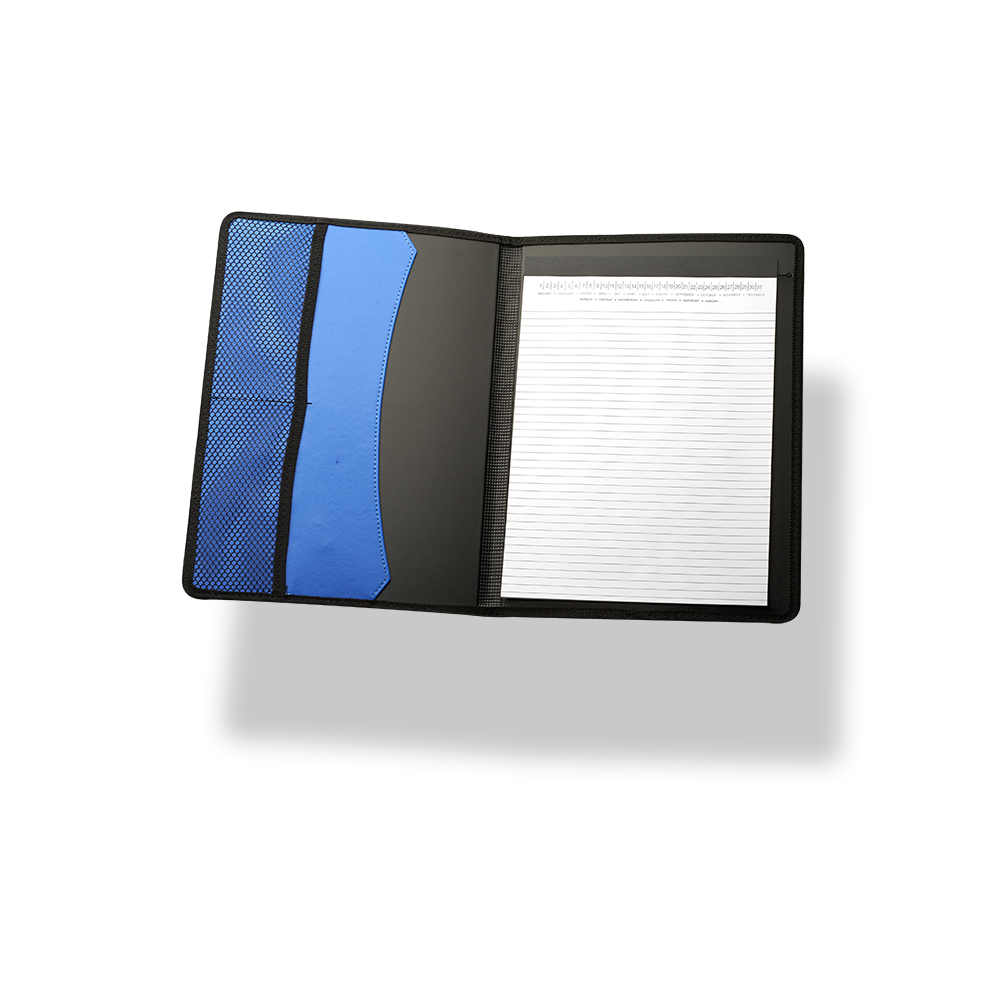 Color Block Black Leather Portfolio 3