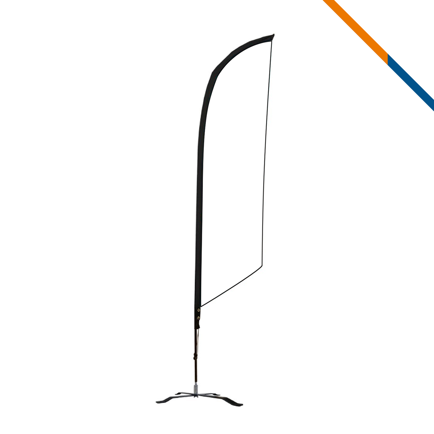 10' Zilpo Single-Sided Angle Flag 4