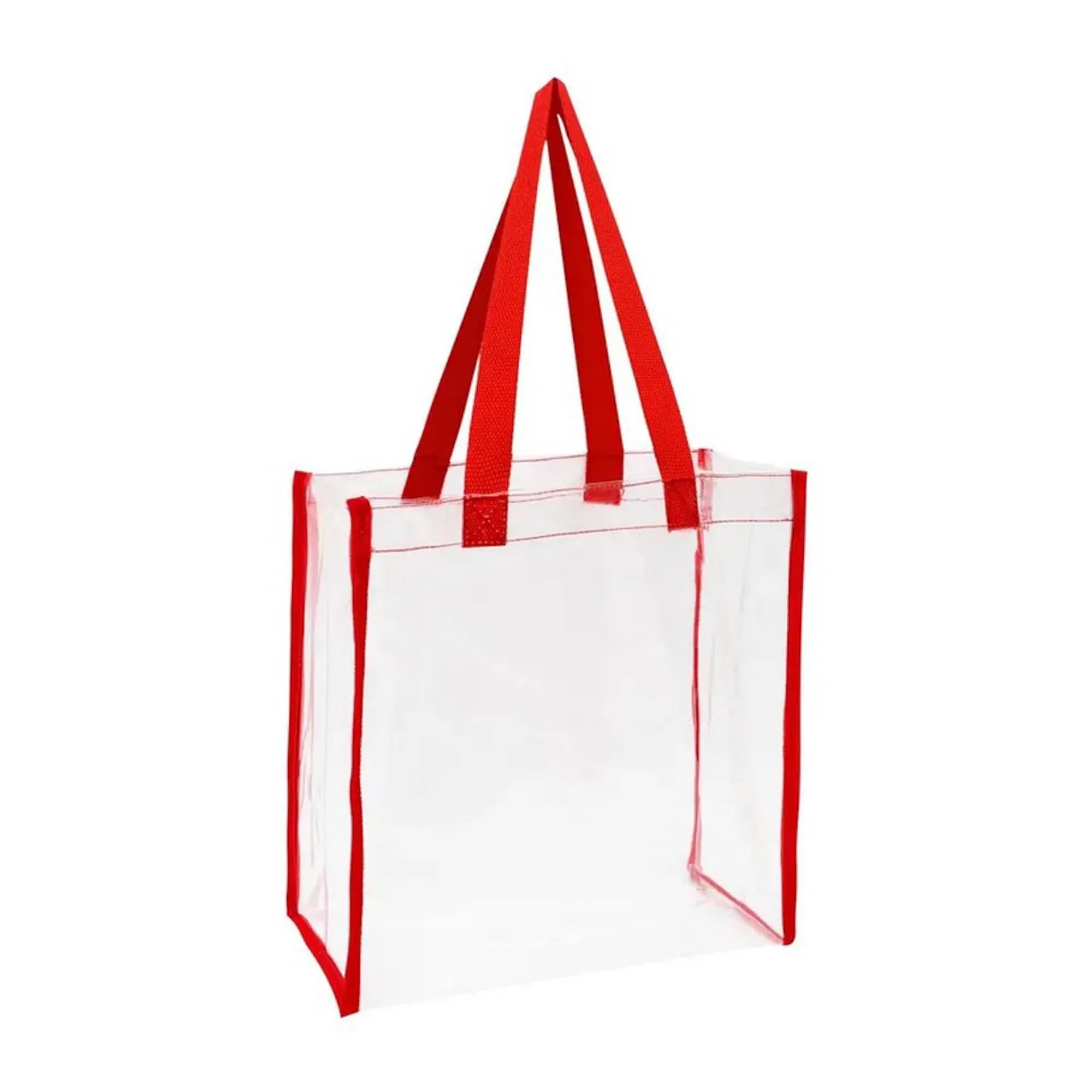 Clear Vinyl Stadium Compliant Tote Bag MOQ100 18