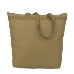 Large Zippered Tote Bag - Eco Friendly 18
