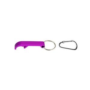 Handy Aluminum Bottle Opener With Carabiner And Key Ring 21