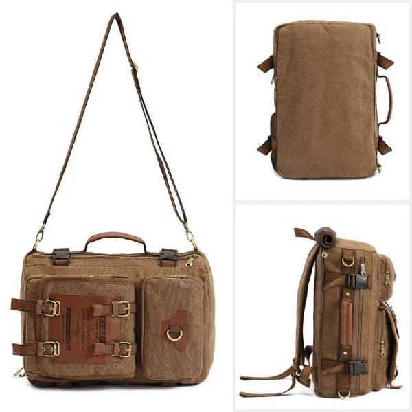 Vintage Canvas Leisure Travel Backpack 7