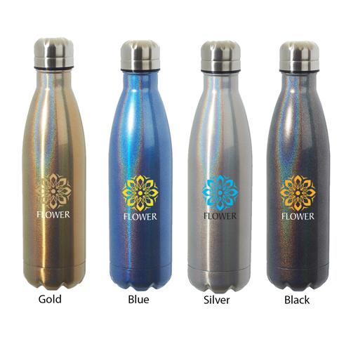 Stainless Steel Prismatic Water Bottle - Double Wall Vacuum Insu 4